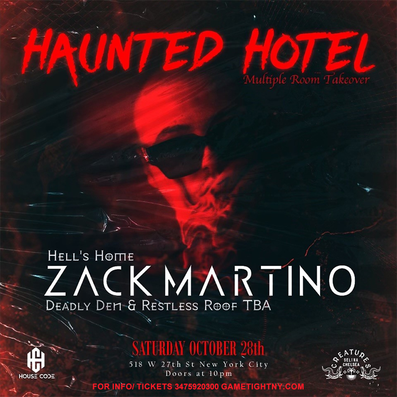 Buy tickets for Selina Chelsea Hotel Zack Martino Halloween Rooftop Party 2023 Selina Chelsea Hotel Zack Martino Halloween Rooftop Party 2023