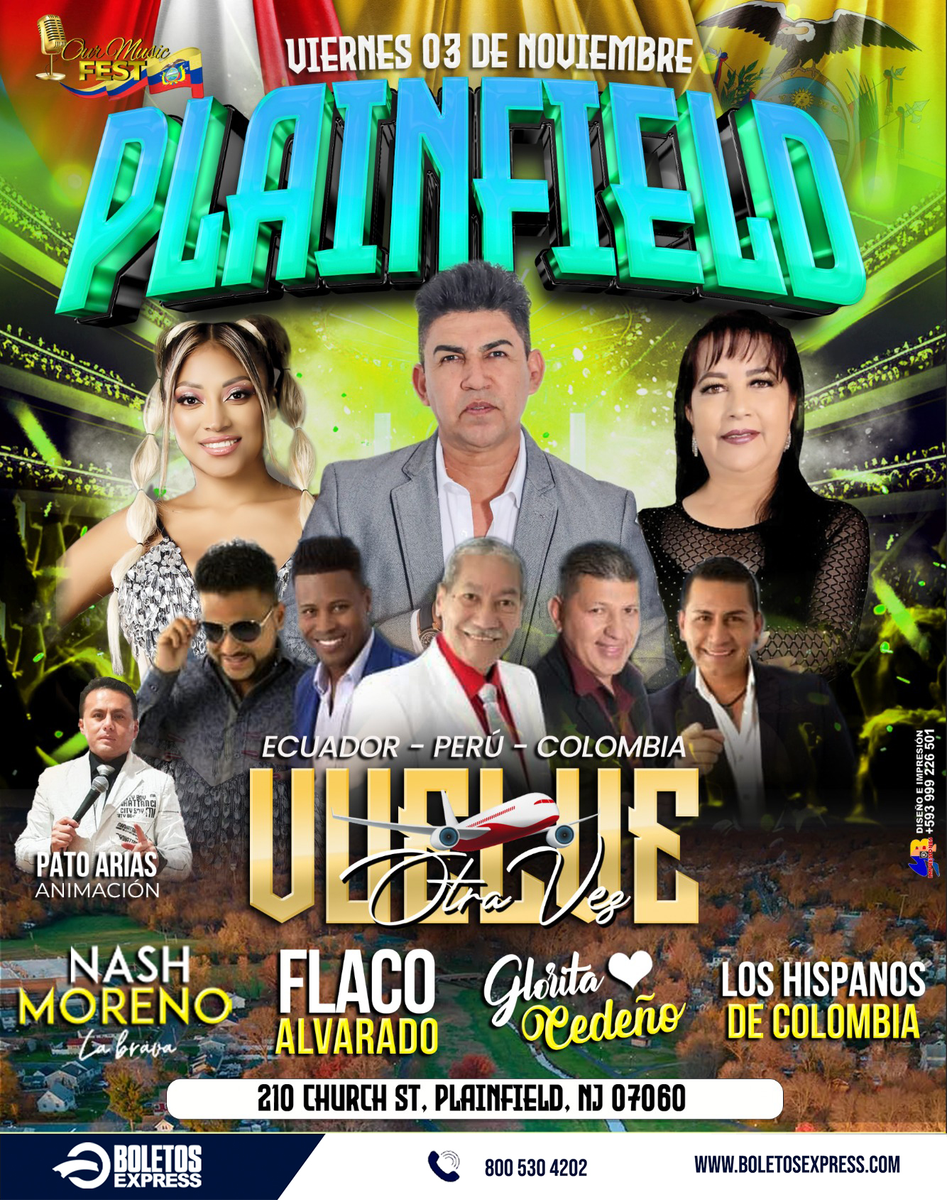 Buy tickets for FLACO ALVARADO | GLORITA CEDEÑO | NASH MORENO | LOS HISPANOS DE COLOMBIA FLACO ALVARADO | GLORITA CEDEÑO | NASH MORENO | LOS HISPANOS DE COLOMBIA