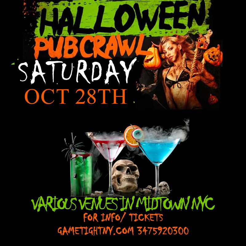 NYC Halloween Pub Crawl 2023 only $15