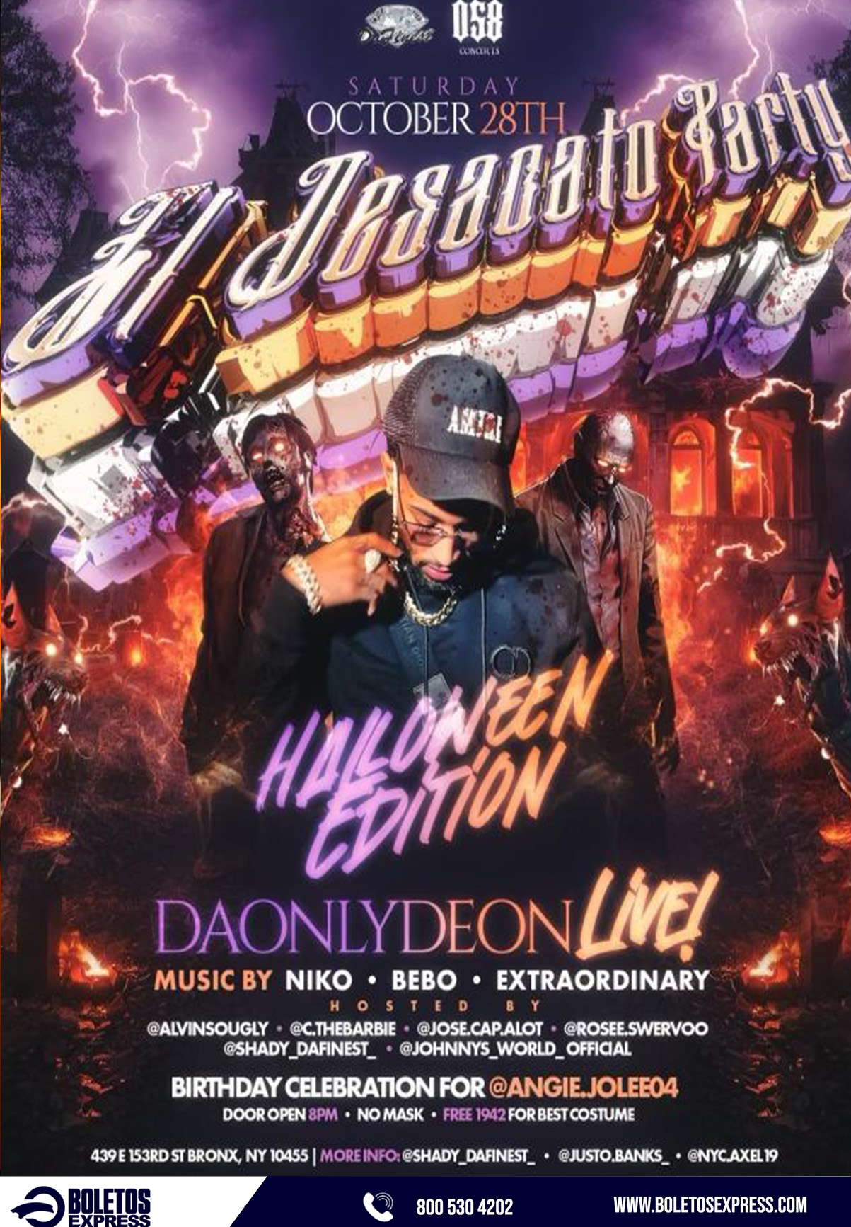 Buy tickets for DAONLYDEON LIVE DAONLYDEON LIVE