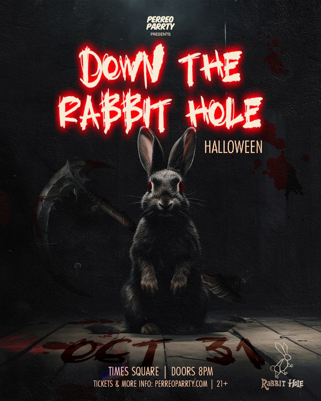 Buy tickets for The Rabbit Hole Halloween Night - Party in Times Square The Rabbit Hole Halloween Night - Party in Times Square
