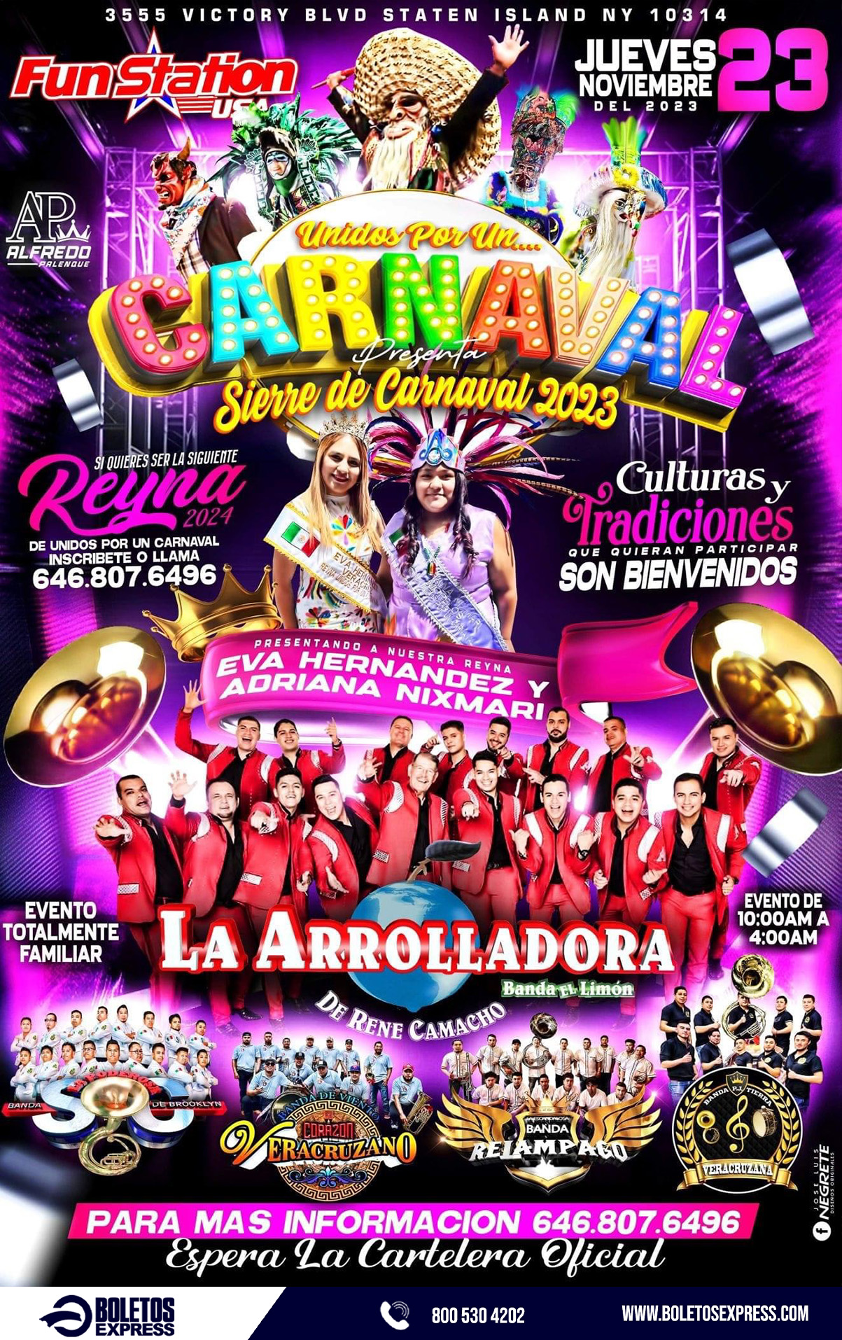 Buy tickets for LA ARROYADORA | LA PODEROSA DE BROOKLYN | CORAZON VERACRUZANO | RELAMPAGO | BADA TIEERA VERACRUZANA LA ARROYADORA | LA PODEROSA DE BROOKLYN | CORAZON VERACRUZANO | RELAMPAGO | BADA TIEERA VERACRUZANA