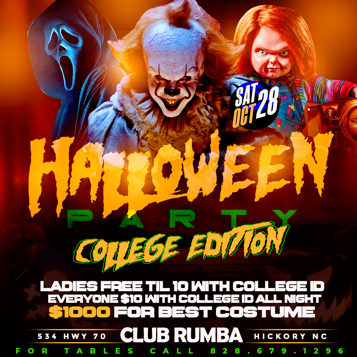 HALLOWEEN PARTY COLLEGE EDITION