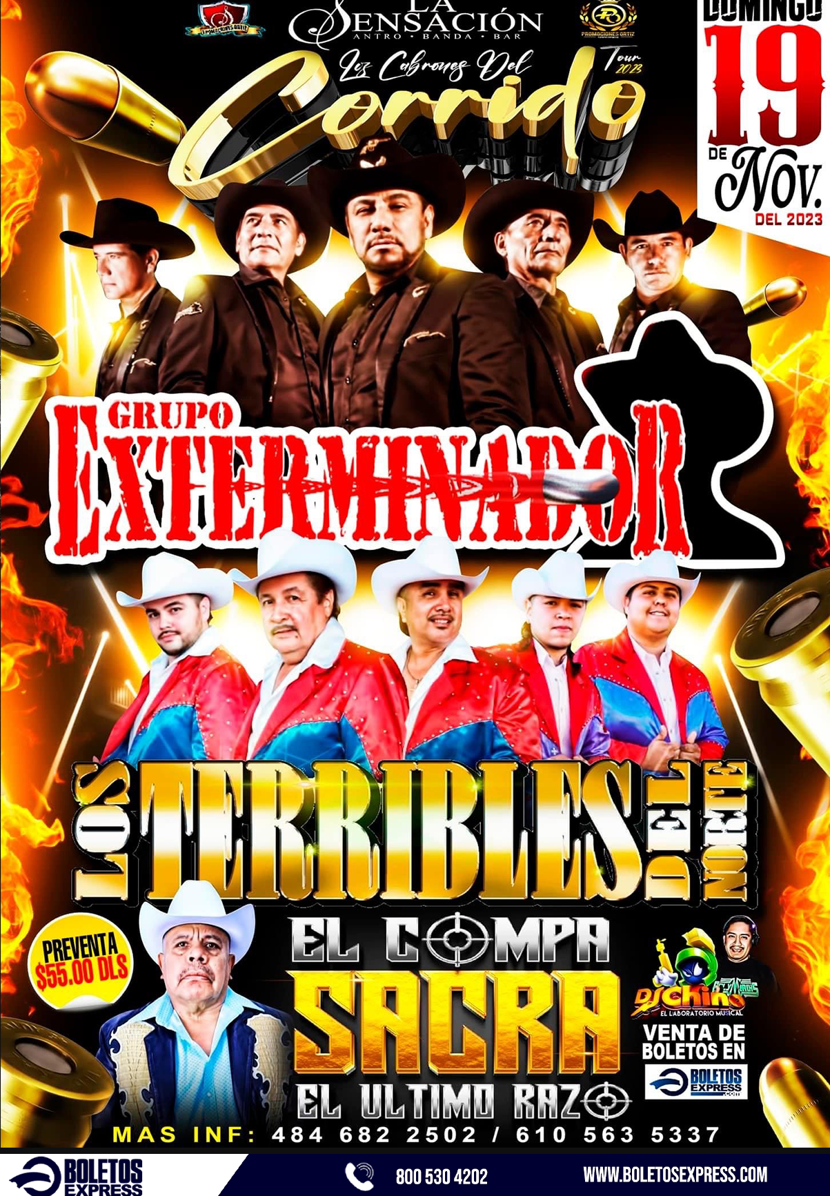 GRUPO EXTERMINADOR  | LOS TERRIBLES DEL NORTE | EL COMPA EL SACRA