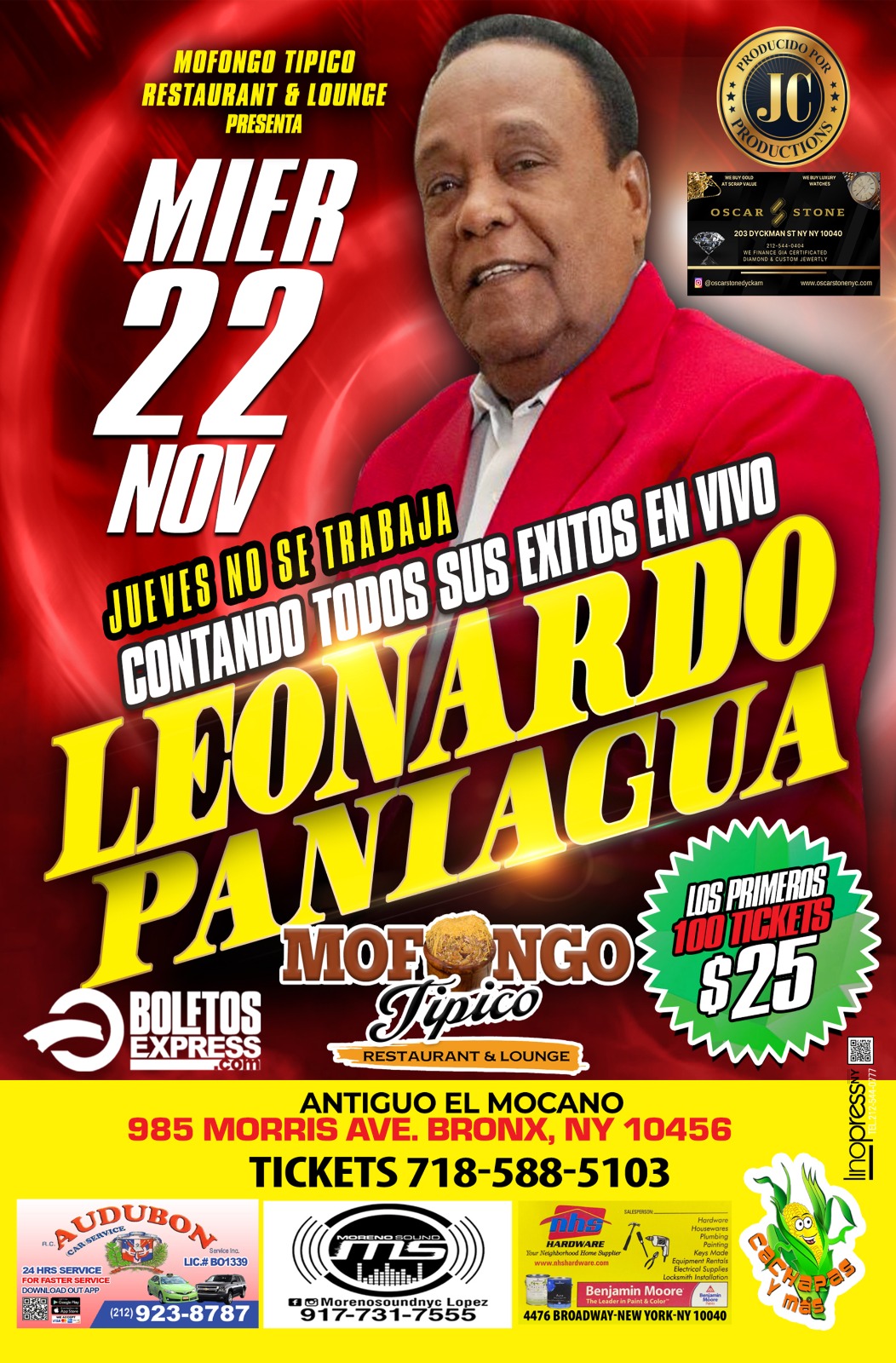 Buy tickets for LEONARDO PANIAGUA LEONARDO PANIAGUA