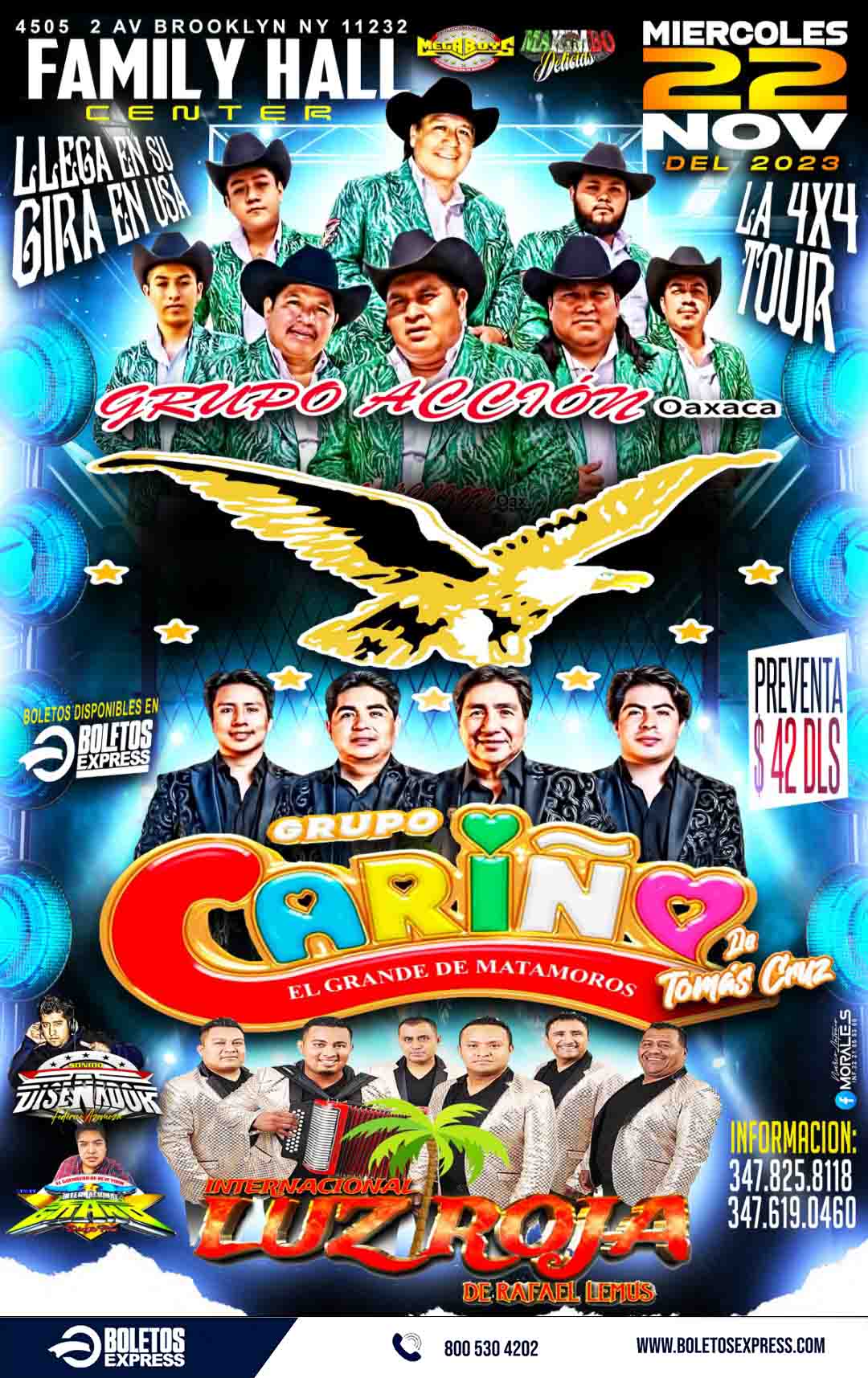 Buy tickets for GRUPO ACCION | GRUPO CARIÑO | INTERNACIONAL LUZ ROJA GRUPO ACCION | GRUPO CARIÑO | INTERNACIONAL LUZ ROJA