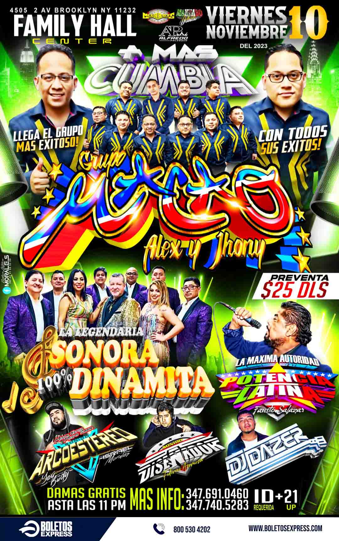 GRUPO MACAO & SONORA DINAMITA Tickets BoletosExpress
