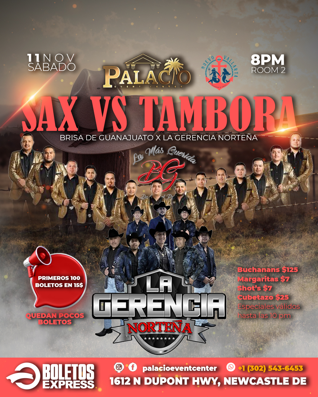 SAX VS TAMBORA