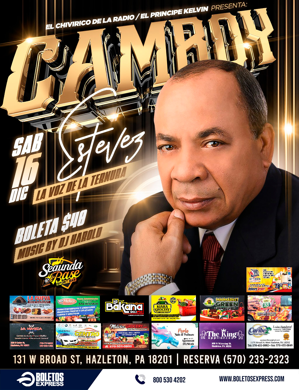 CAMBOY ESTEVEZ Tickets BoletosExpress camboy-estevez-tickets-boletosexpress