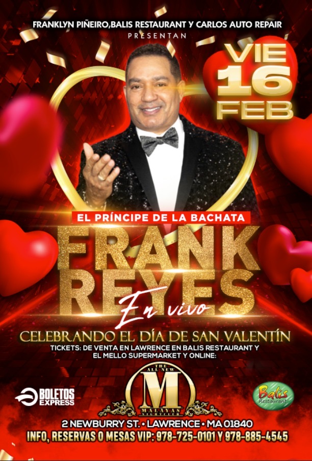 Buy tickets for Frank Reyes @ Malaya’s Night Club Frank Reyes @ Malaya’s Night Club