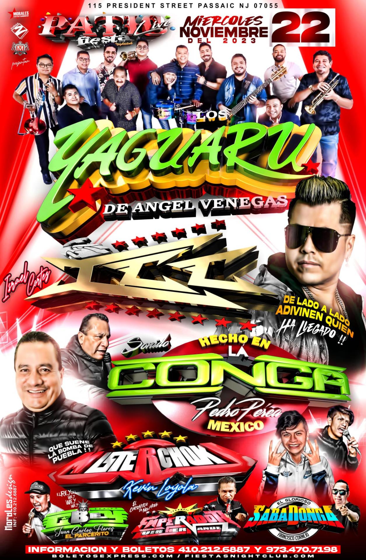 Buy tickets for YAGUARU, ICC, LA CONGA, MISTERCHOKI, CIBEY, EMPERADOR , SABADONGA YAGUARU, ICC, LA CONGA, MISTERCHOKI, CIBEY, EMPERADOR , SABADONGA