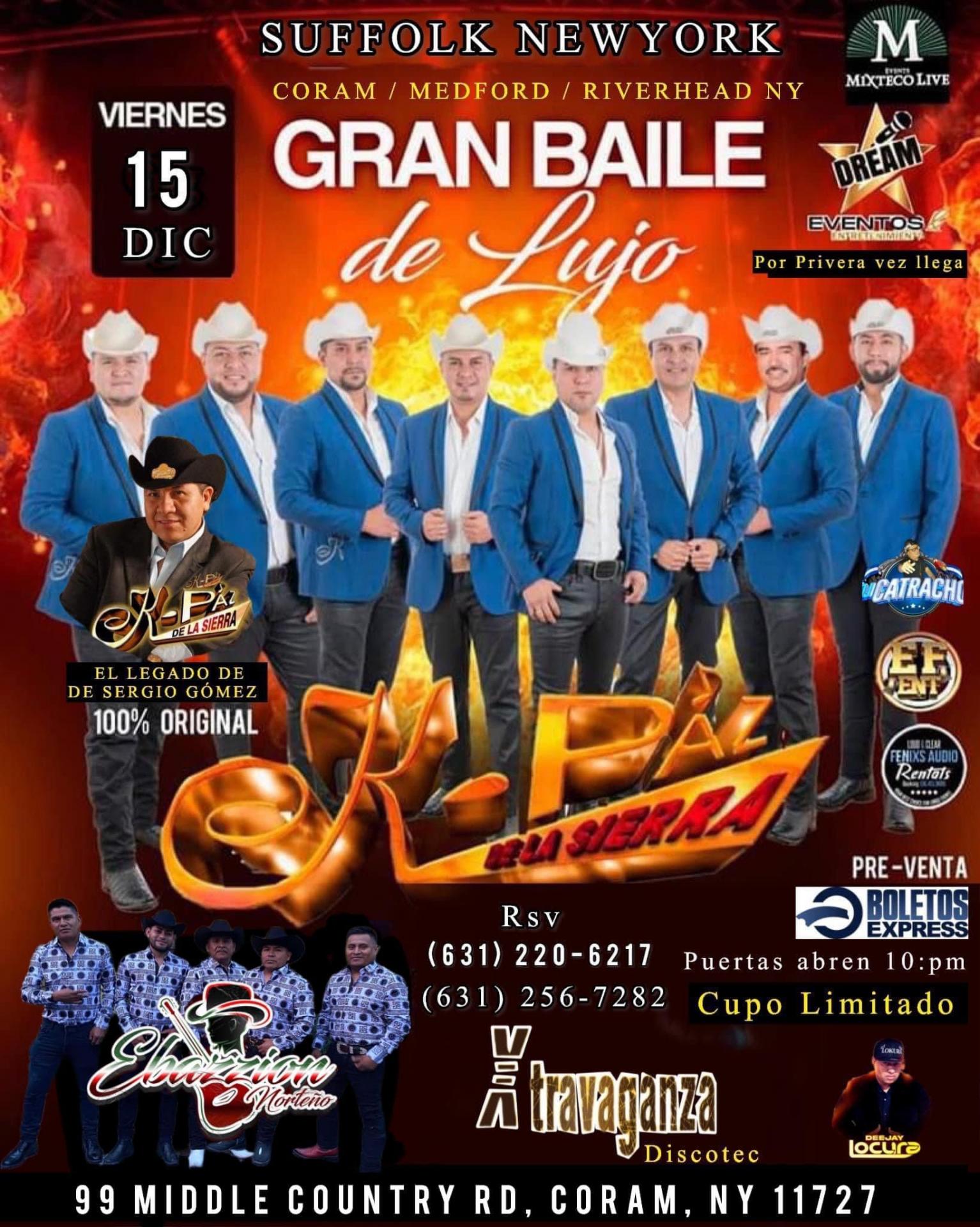 k-paz de La Sierra en Coram Long Island NY / viernes 15 Dic / 100% Original