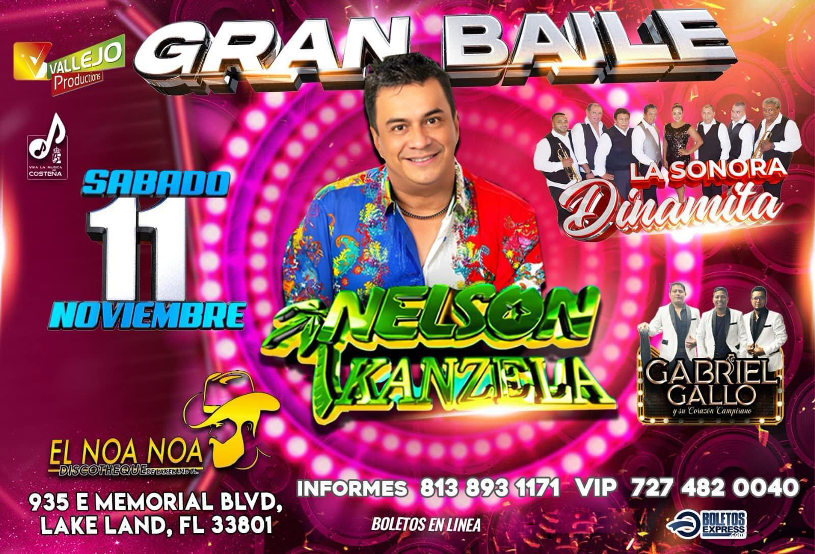 Buy tickets for NELSON KANSELA | LA SONORA DINAMITA | GABRIEL GALLO NELSON KANSELA | LA SONORA DINAMITA | GABRIEL GALLO