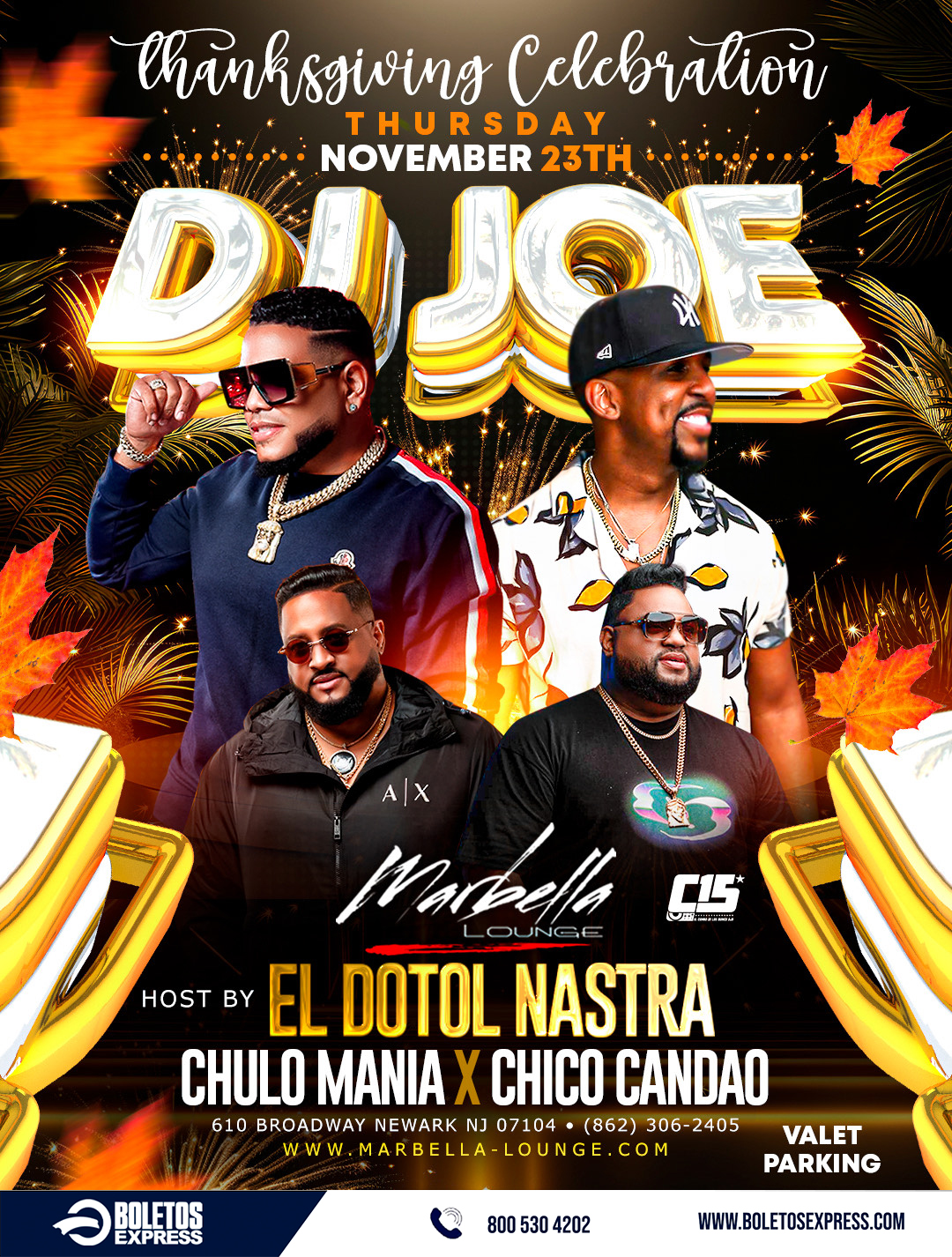 Buy tickets for DJ JOE - THANKSGIVING CELEBRATION DJ JOE - THANKSGIVING CELEBRATION