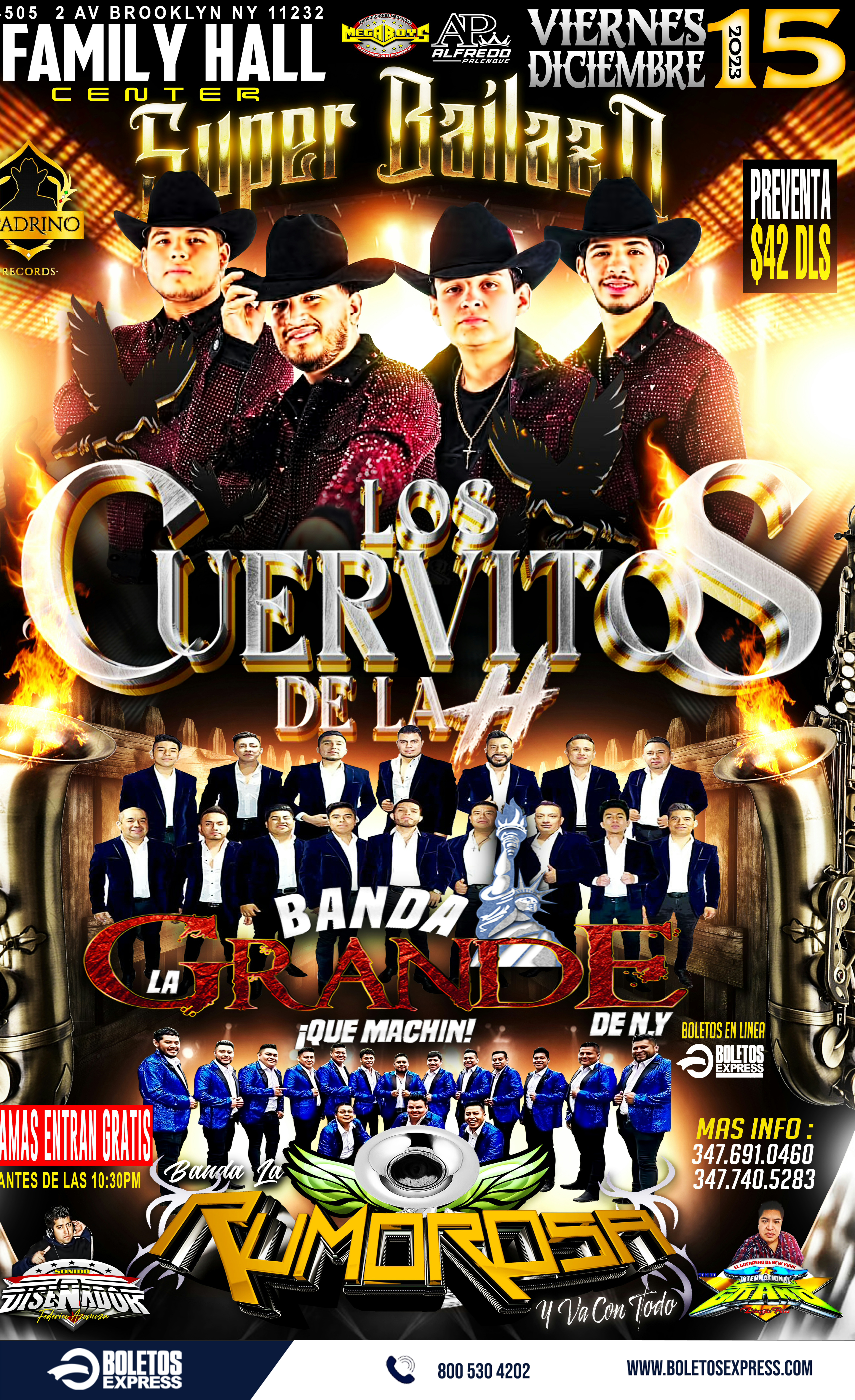 LOS CUERVITOS DE LA H | BANDA LA GRANDE DE NY | BANDA LA RUMOROSA