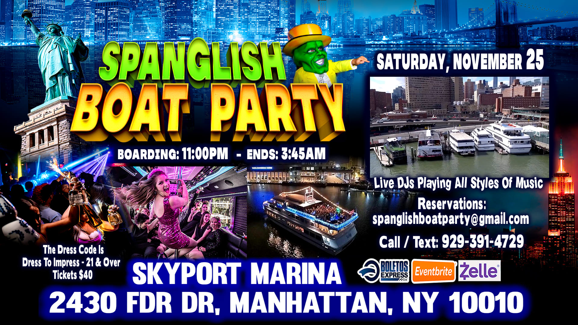 Spanglish Boat Party Tickets BoletosExpress spanglish-boat-party-tickets-boletosexpress