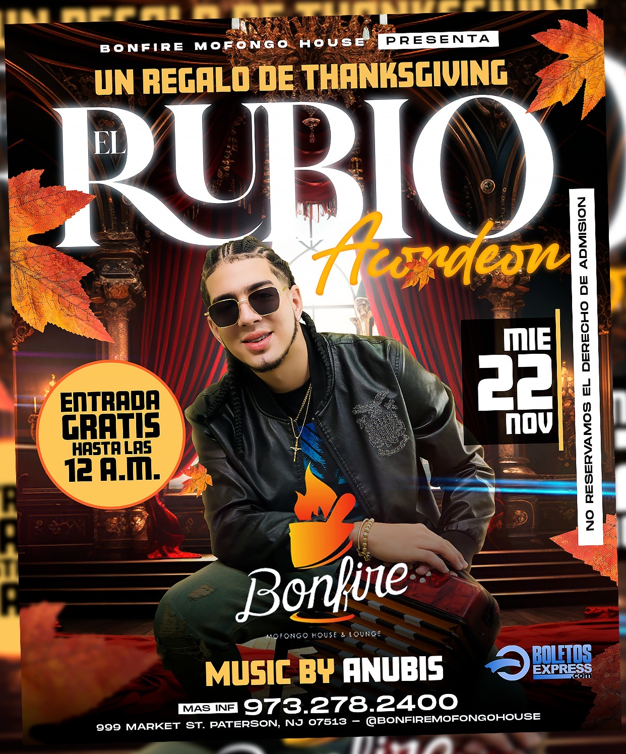 Buy tickets for El Rubio Del Acordeon El Rubio Del Acordeon