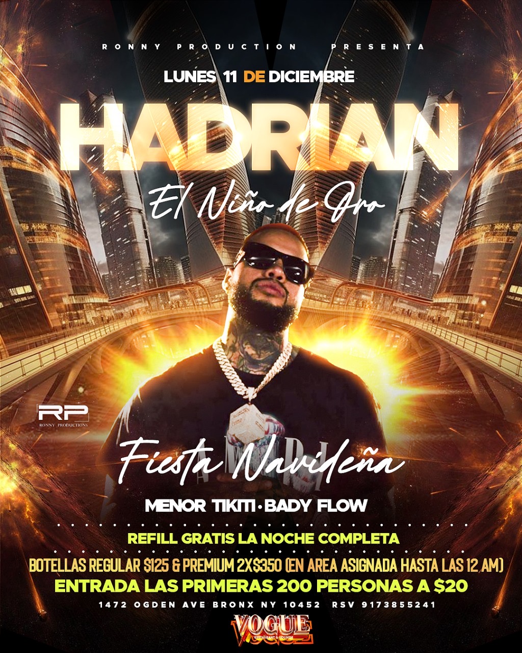 Hadrian El Niño de oro