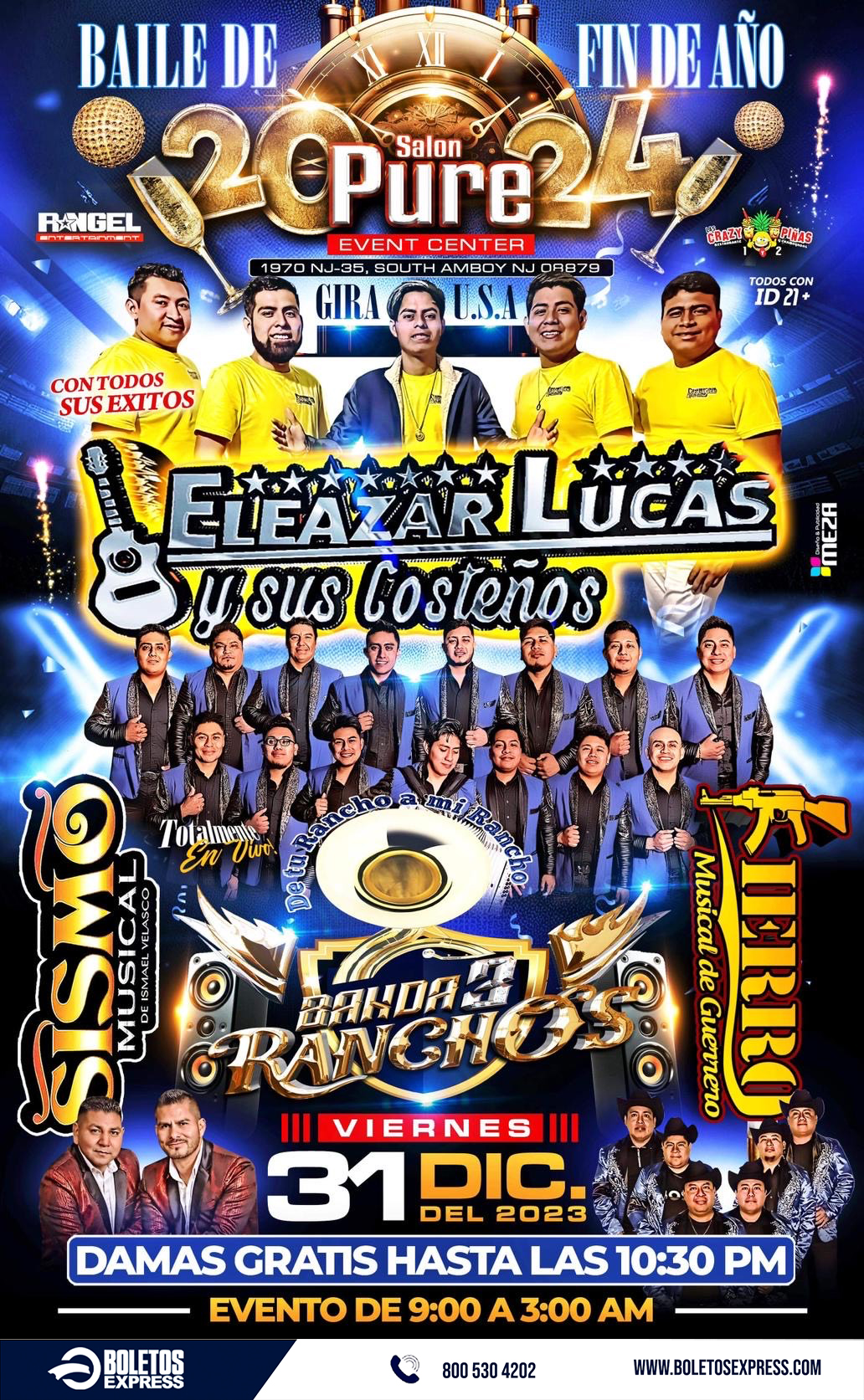 ELEAZAR LUCAS Y SUS COSTEÑOS & BANDA 3 RANCHOS