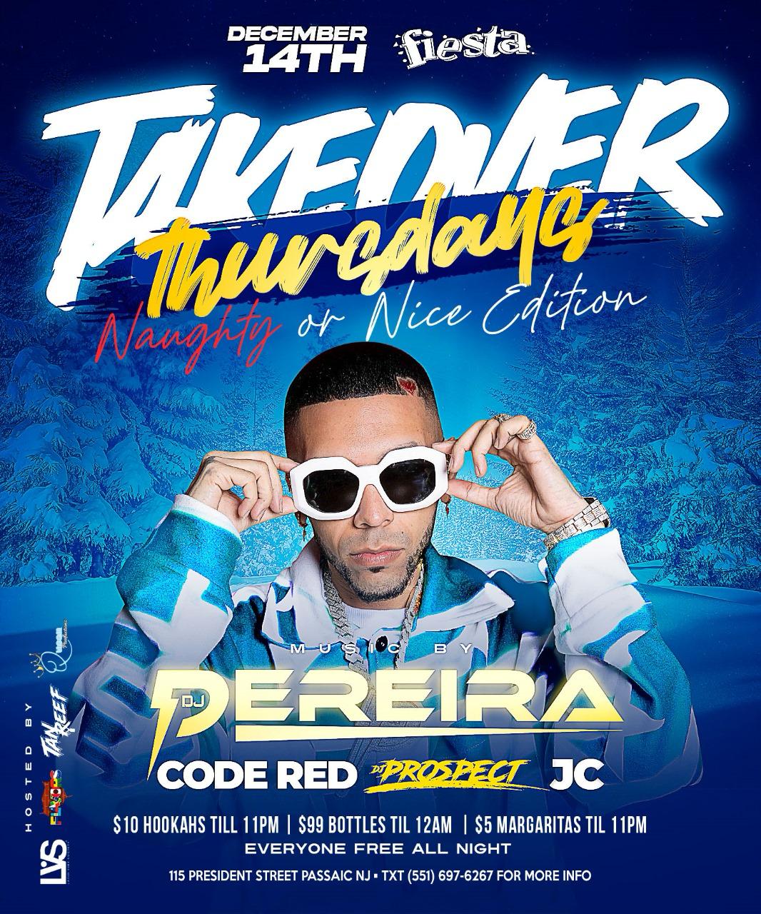Buy tickets for DJ PEREIRA, CODE RED, DJ PROSPECT, JC DJ PEREIRA, CODE RED, DJ PROSPECT, JC