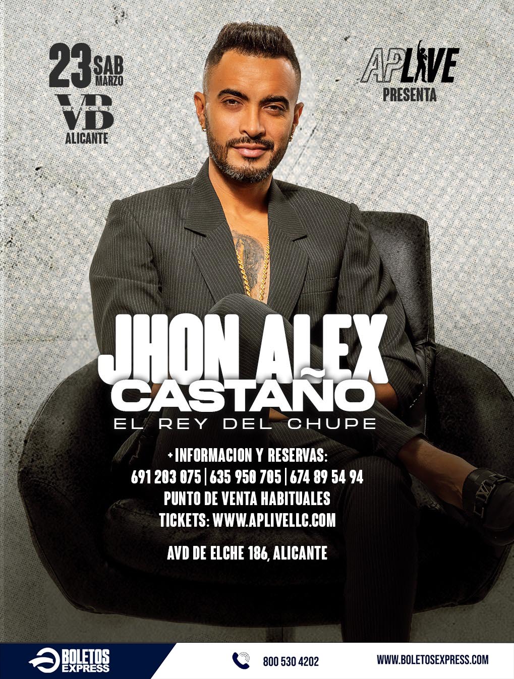 Buy tickets for JHON ALEX CASTAÑO JHON ALEX CASTAÑO