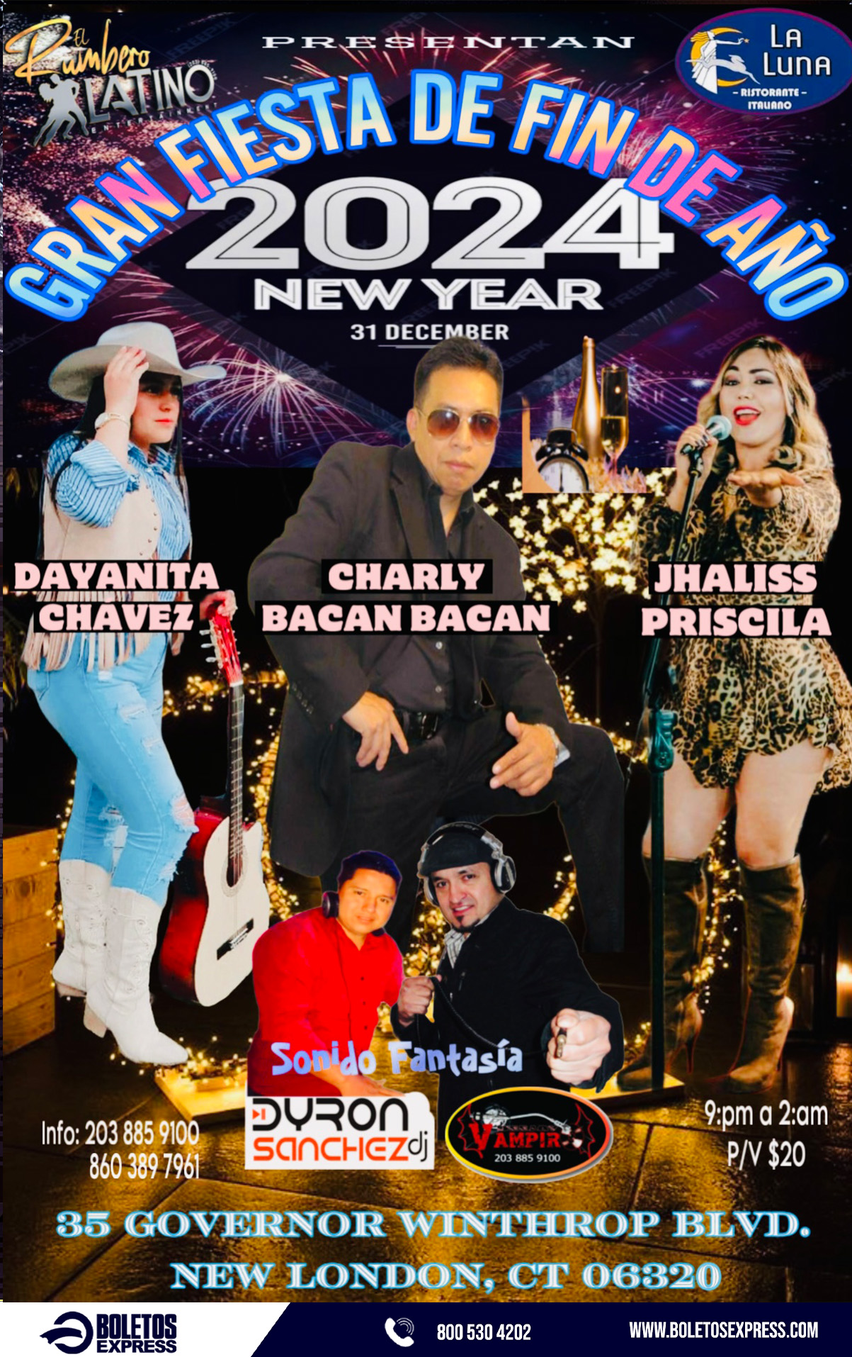 Buy tickets for CHARLY BACAN BACAN | DAYANITA CHAVEZ | JHALISS PRISCILA CHARLY BACAN BACAN | DAYANITA CHAVEZ | JHALISS PRISCILA