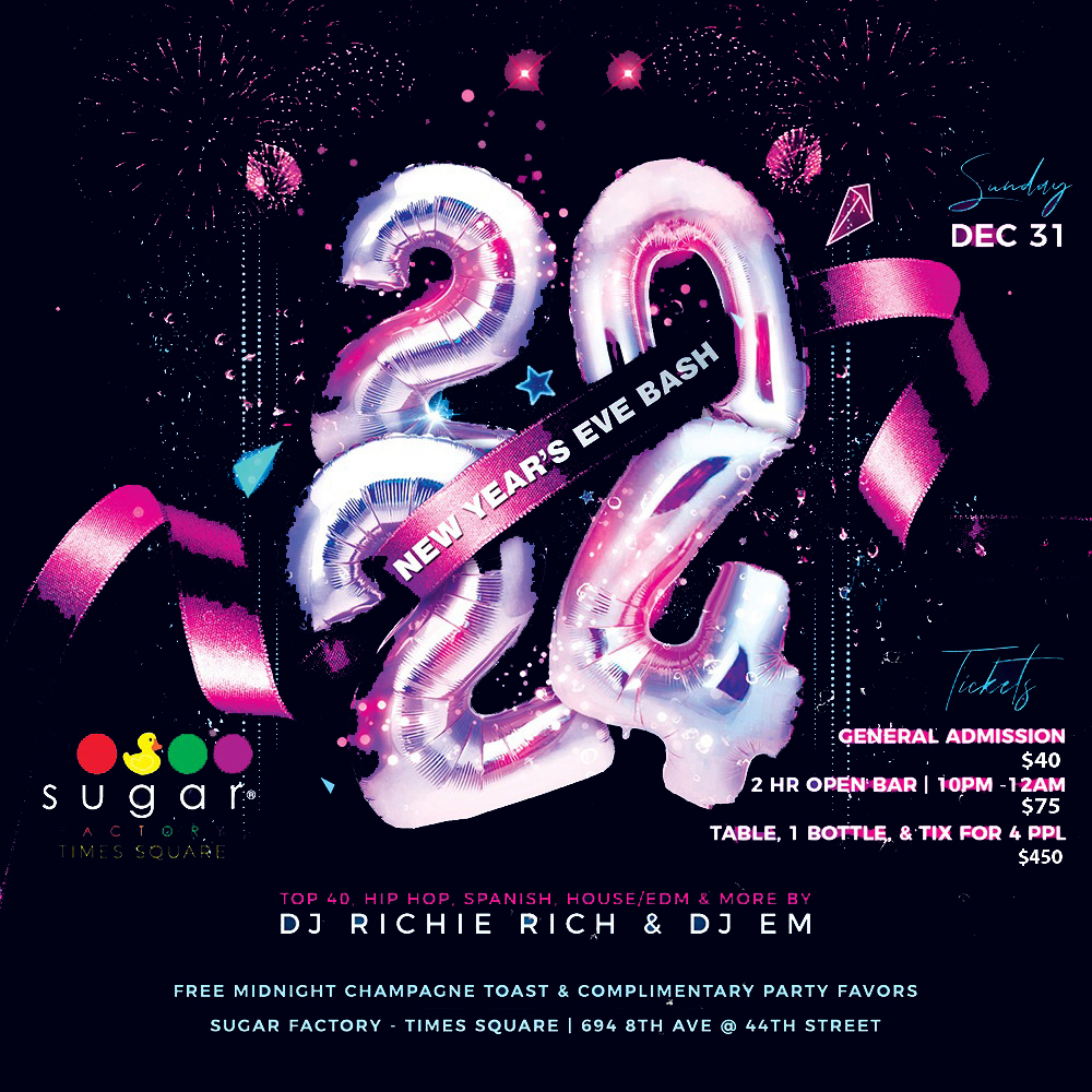 Buy tickets for BALL DROP New Years @ SUGAR FACTORY Times Square BALL DROP New Years @ SUGAR FACTORY Times Square