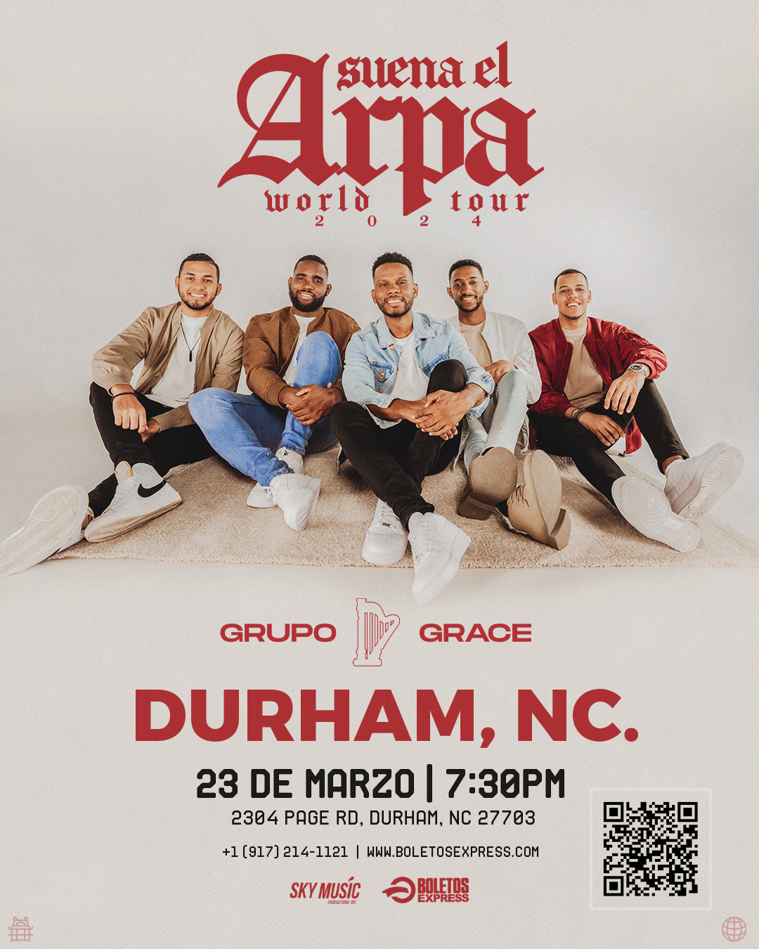 Buy tickets for GRUPO GRACE - SUENA EL ARPA TOUR GRUPO GRACE - SUENA EL ARPA TOUR