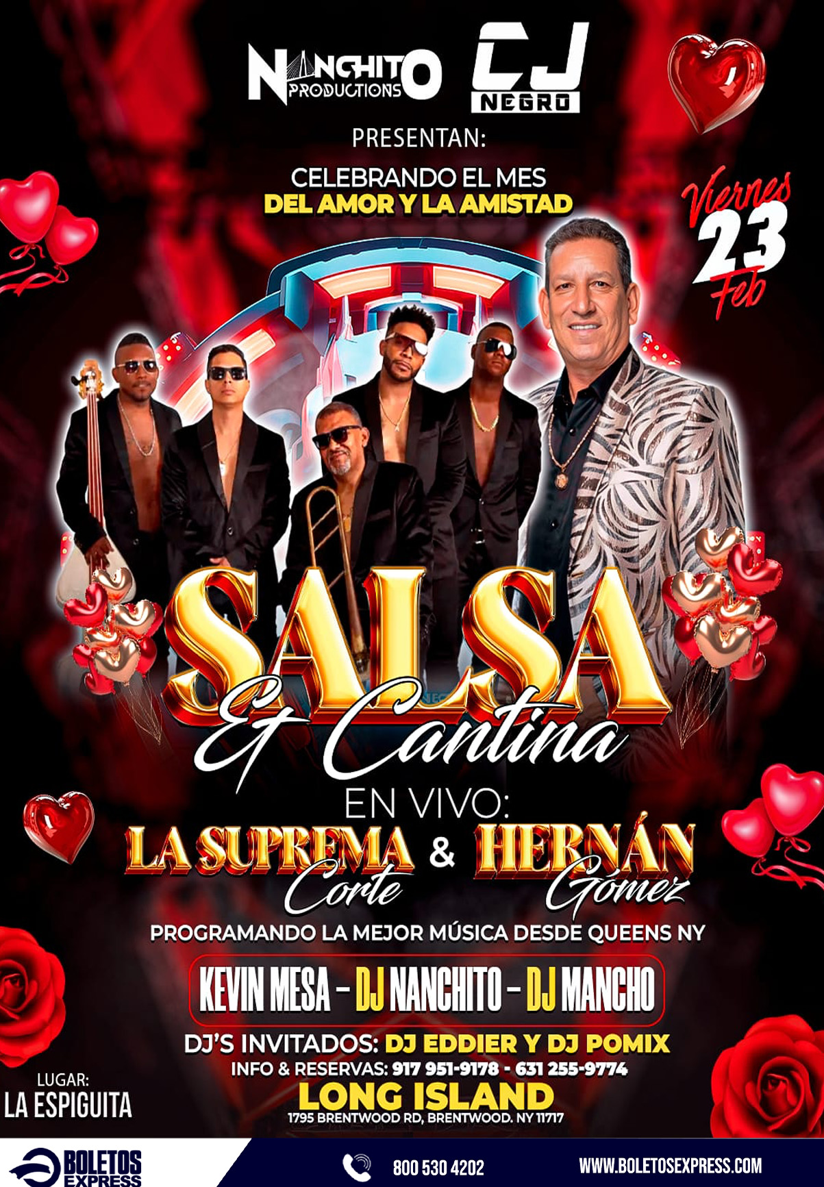 SALSA Y CANTINA, EN VIVO LA SUPREMA CORTE & HERNÁN GÓMEZ Tickets