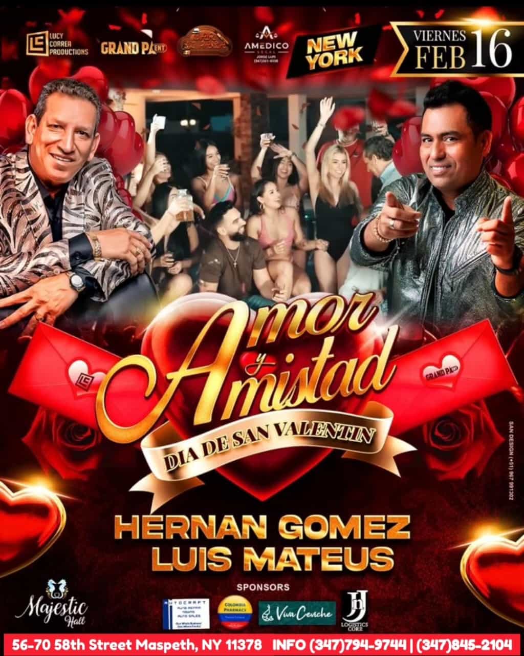 Buy tickets for HERNAN GOMEZ Y LUIS MATEUS CELEBRANDO AMOR Y AMISTAD!! HERNAN GOMEZ Y LUIS MATEUS CELEBRANDO AMOR Y AMISTAD!!