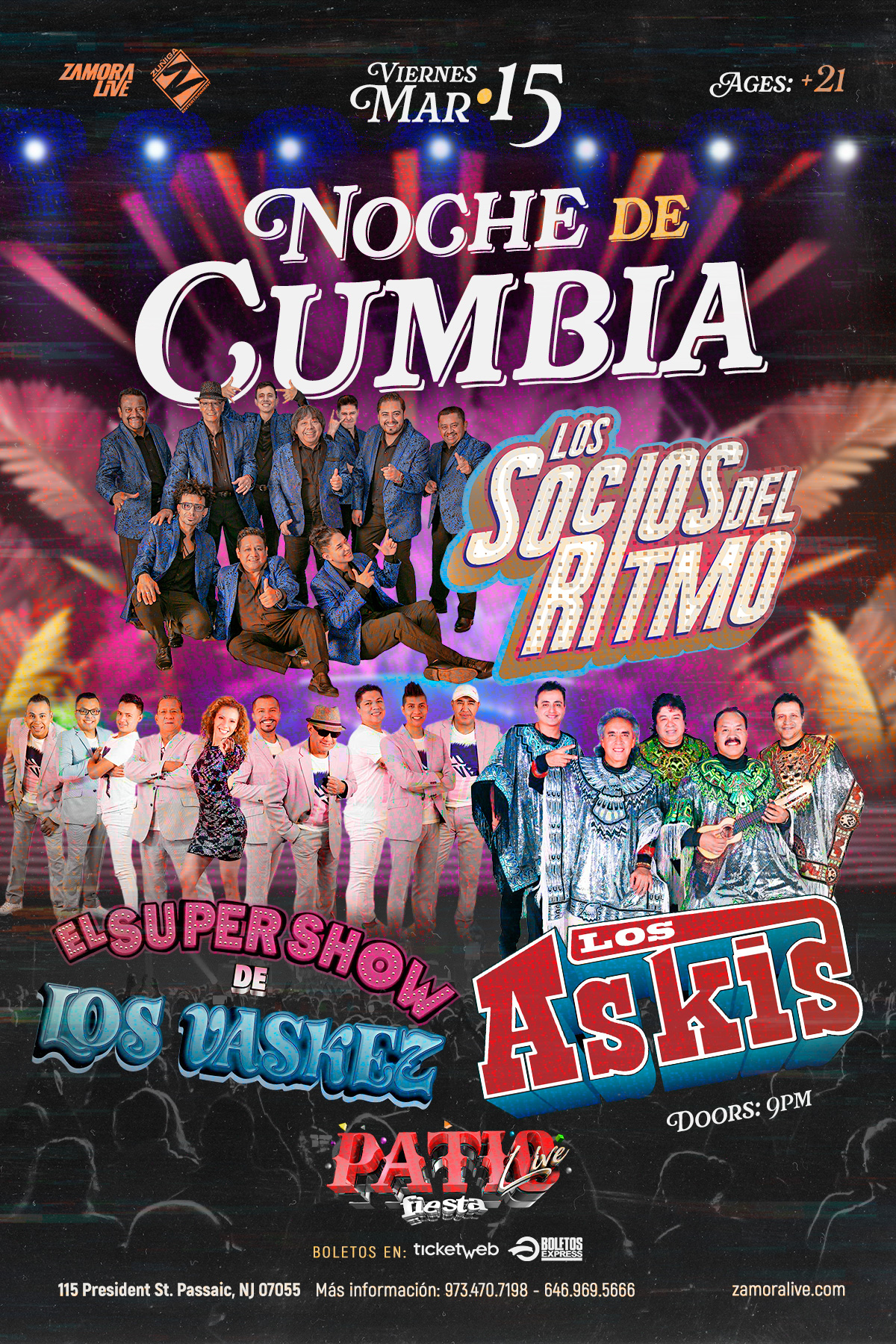 Buy tickets for LOS SOCIOS DEL RITMO, LOS ASKIS, EL SUPER SHOW DE LOS VASQUEZ LOS SOCIOS DEL RITMO, LOS ASKIS, EL SUPER SHOW DE LOS VASQUEZ
