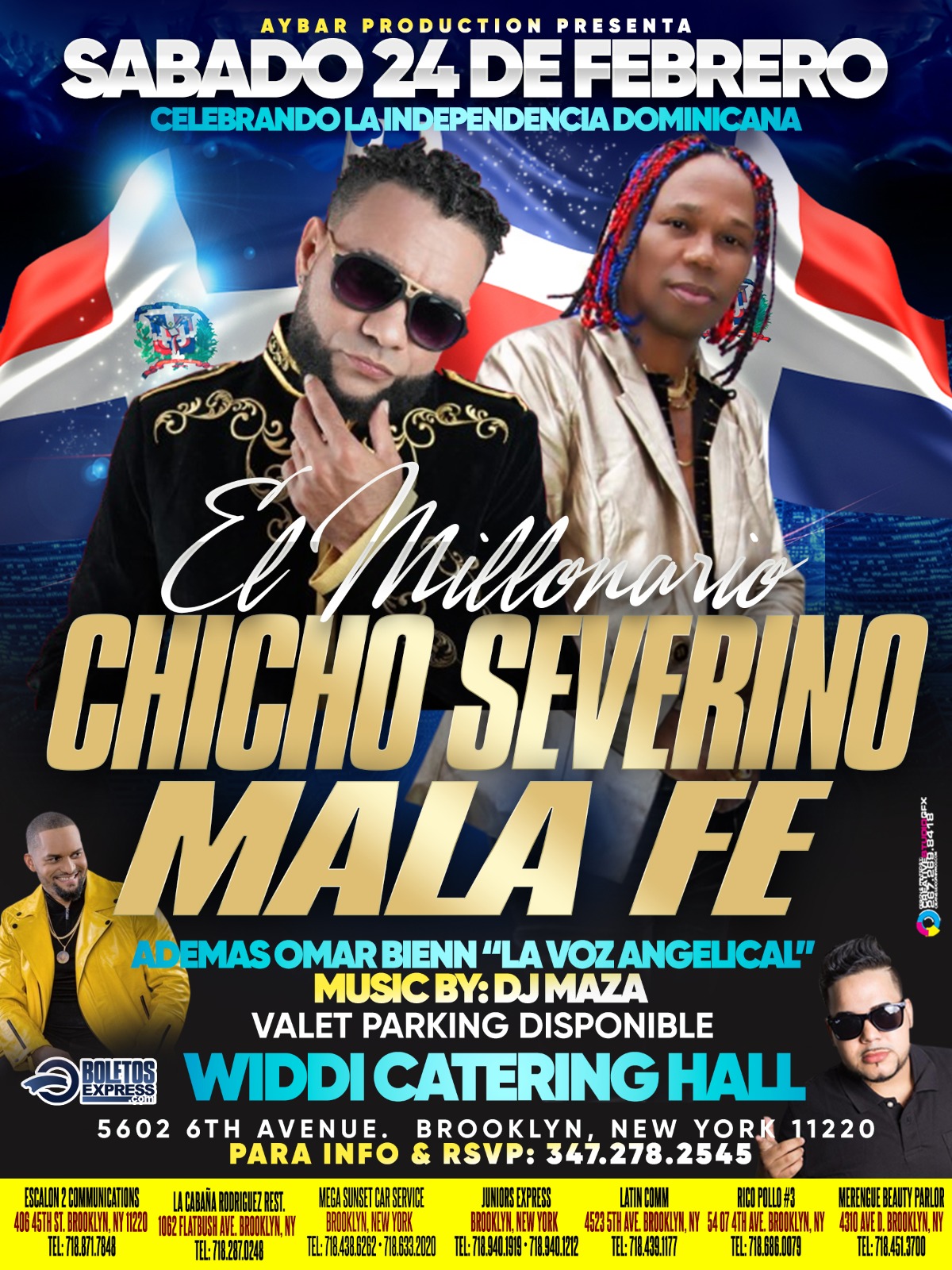CHICHO SEVERINO & OMAR BIENN Tickets BoletosExpress