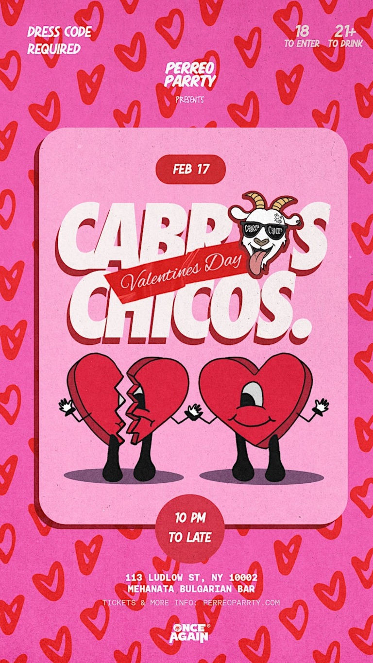 Cabros Chicos Valentines Day - 18+ Latin & Reggaetón Dance Party