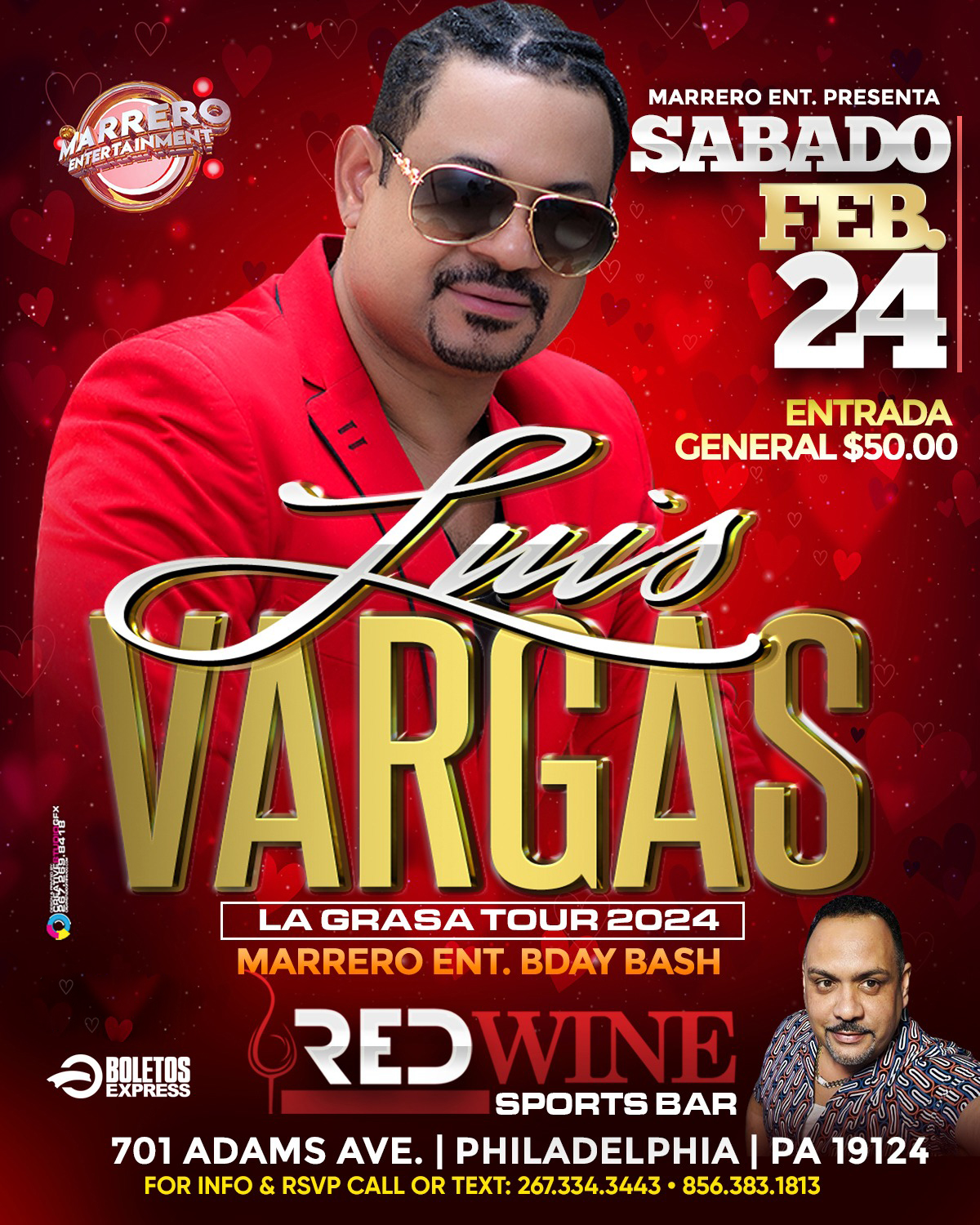 Buy tickets for LUIS VARGAS LUIS VARGAS