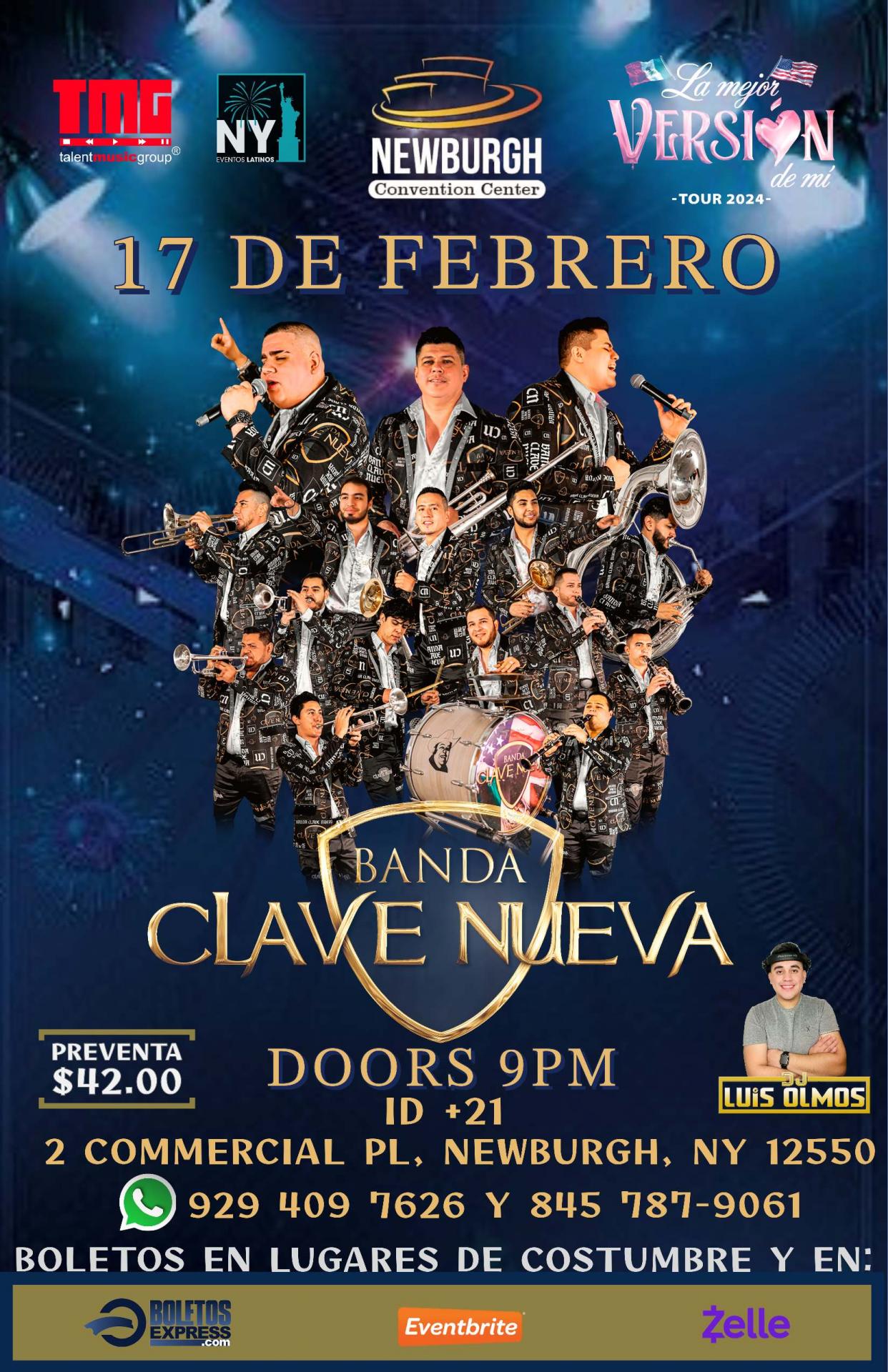 Buy tickets for BANDA CLAVE NUEVA EN NEWBURGH NY BANDA CLAVE NUEVA EN NEWBURGH NY