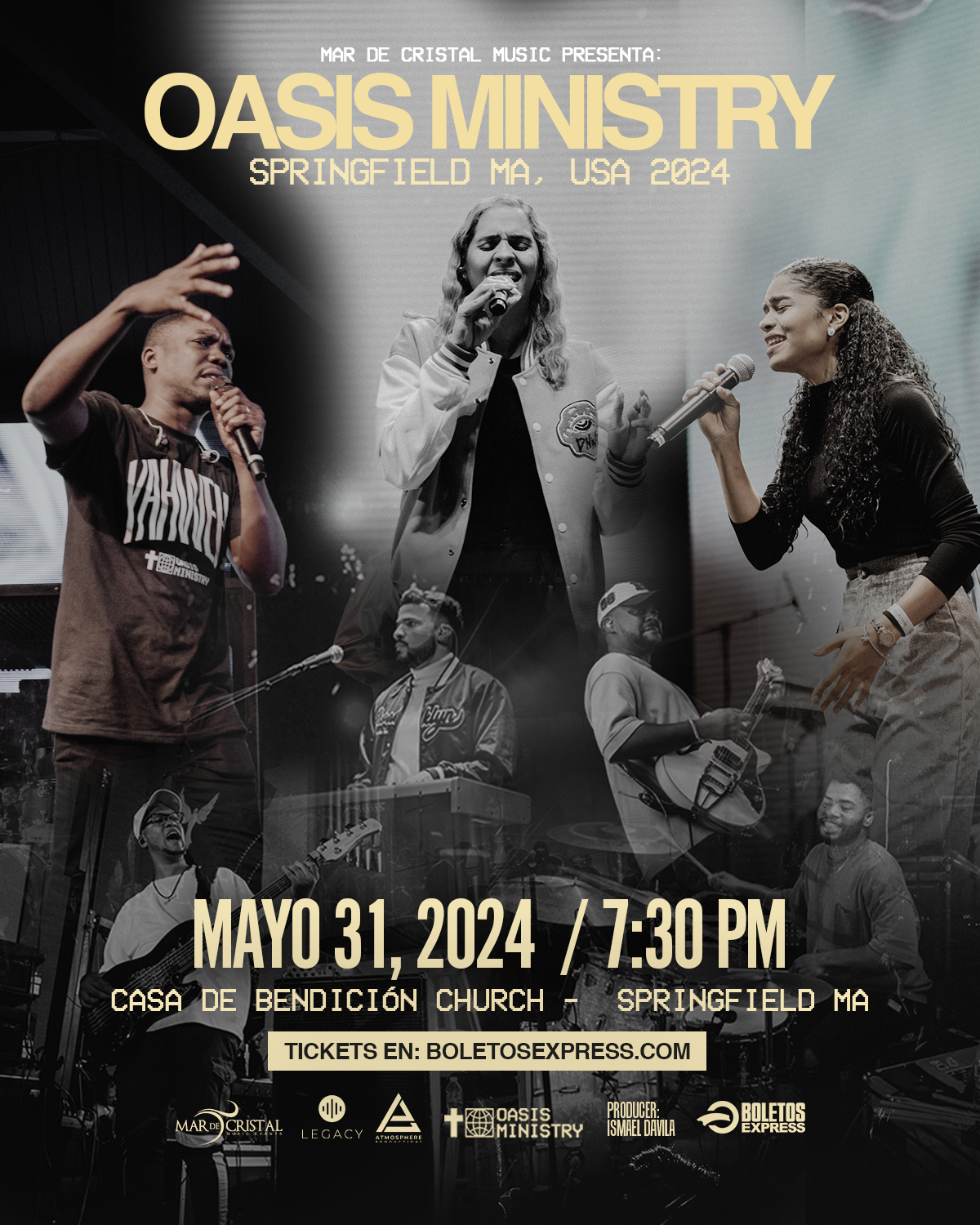 Oasis Ministry USA TOUR SpringField, MA 2024 Tickets BoletosExpress