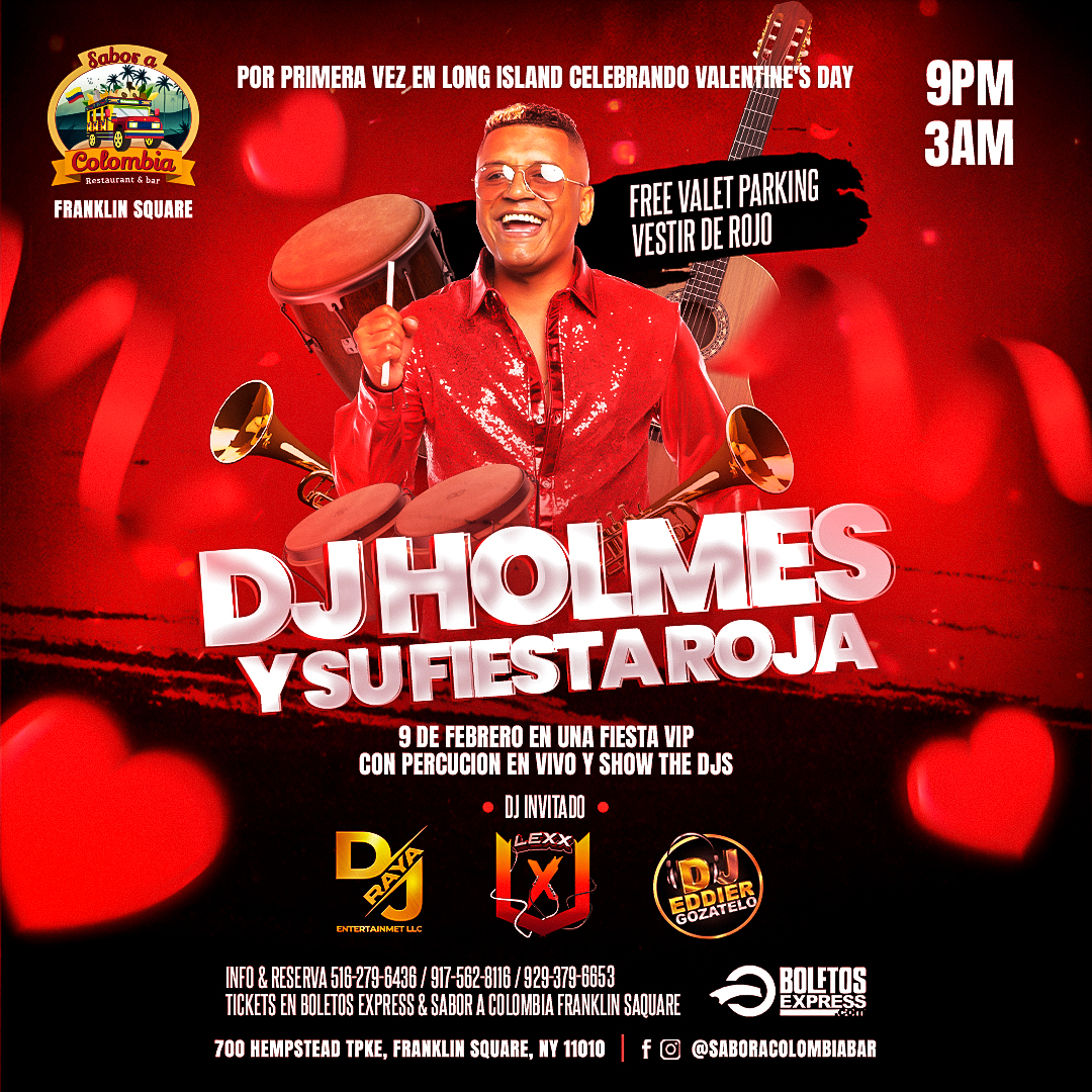 FIESTA ROJA ROMANTICA VIP CON DJ HOLMES