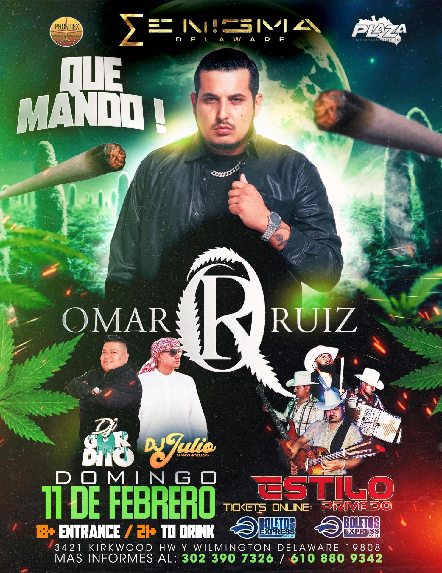 Buy tickets for OMAR RUIZ OMAR RUIZ