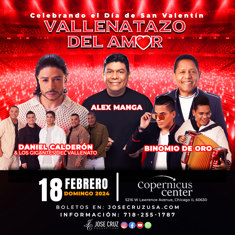 Buy tickets for VALLENATAZO DEL AMOR EN CHICAGO, IL VALLENATAZO DEL AMOR EN CHICAGO, IL