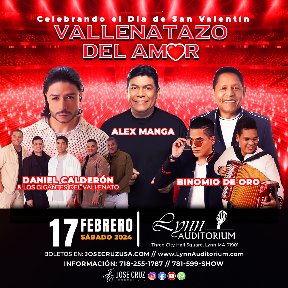 Buy tickets for VALLENATAZO DEL AMOR, BOSTON, MA VALLENATAZO DEL AMOR, BOSTON, MA