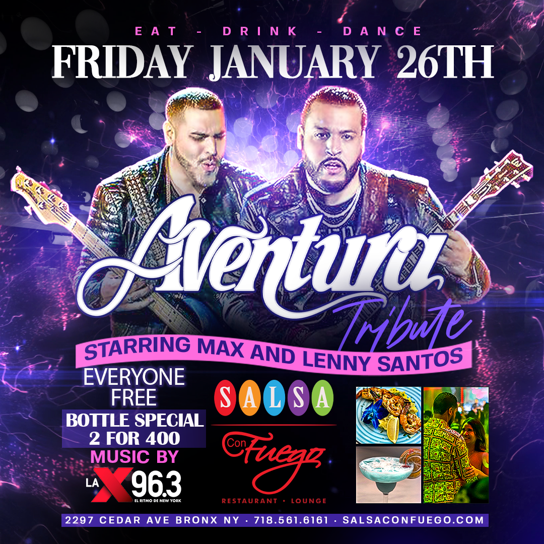 Buy tickets for Aventura Tribute with Lenny & Max Aventura Tribute with Lenny & Max
