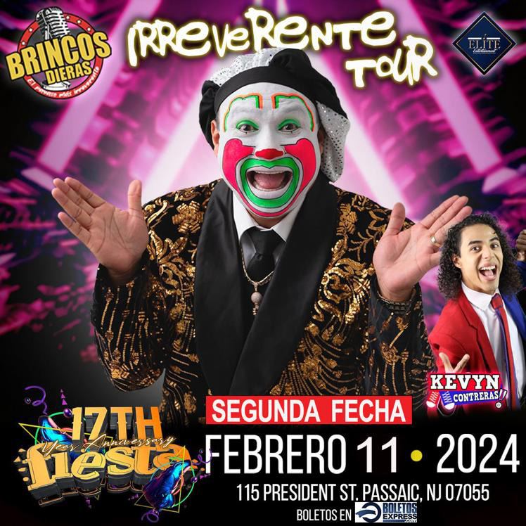 BRINCOS DIERAS Y KEVIN CONTRERAS TOUR 2024 SEGUNDA FECHA Tickets