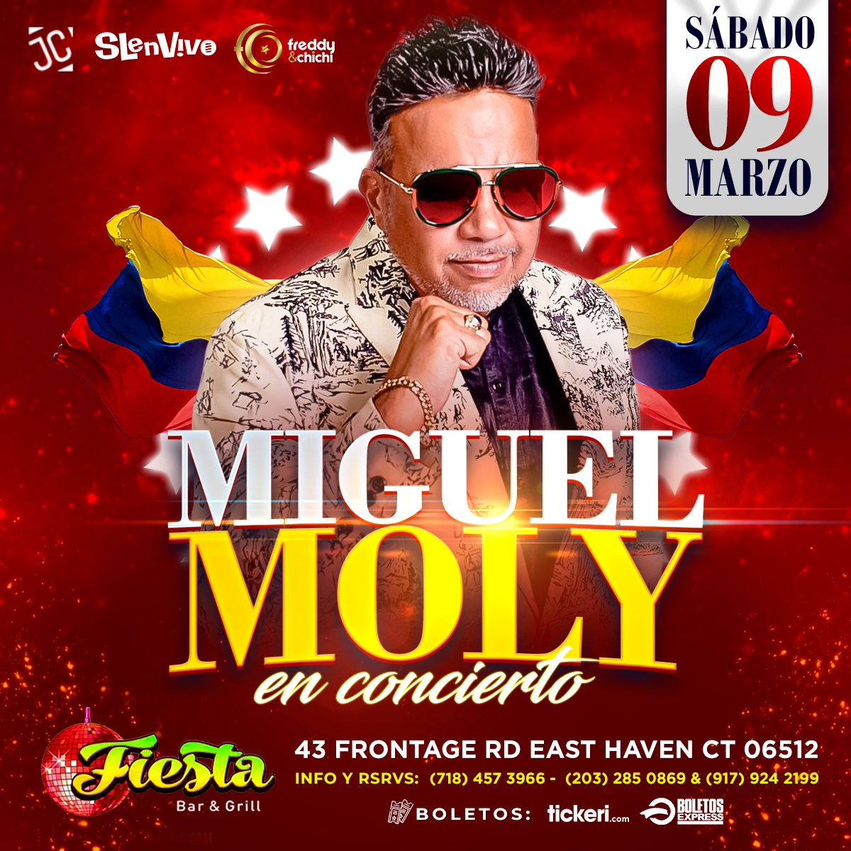 Buy tickets for MIGUEL MOLY ! CONNECTICUT MIGUEL MOLY ! CONNECTICUT