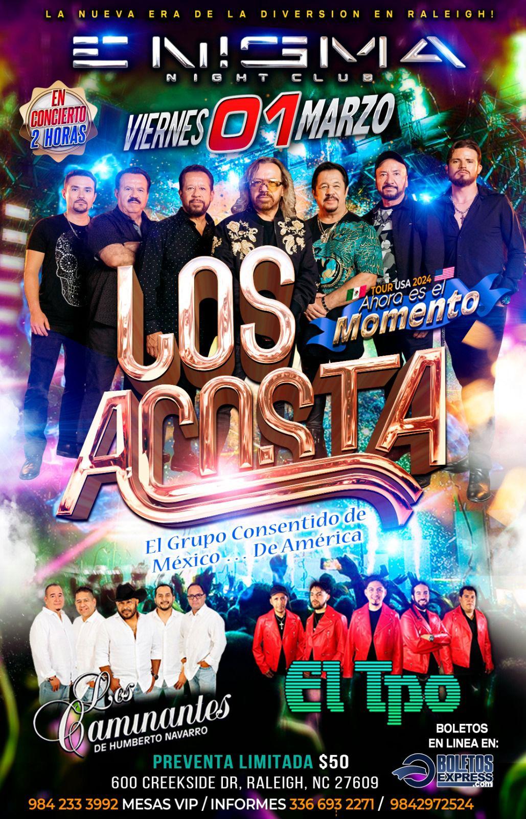 LOS ACOSTA Tickets BoletosExpress