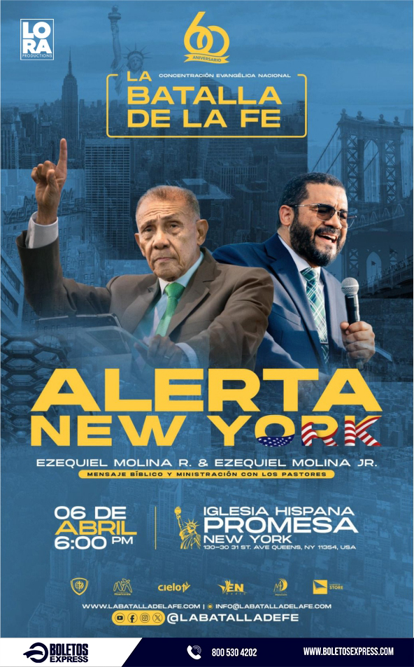 Buy tickets for 60 ANIVERSARIO LA BATALLA DE LA FE  | ALERTA NUEVA YORK 60 ANIVERSARIO LA BATALLA DE LA FE  | ALERTA NUEVA YORK
