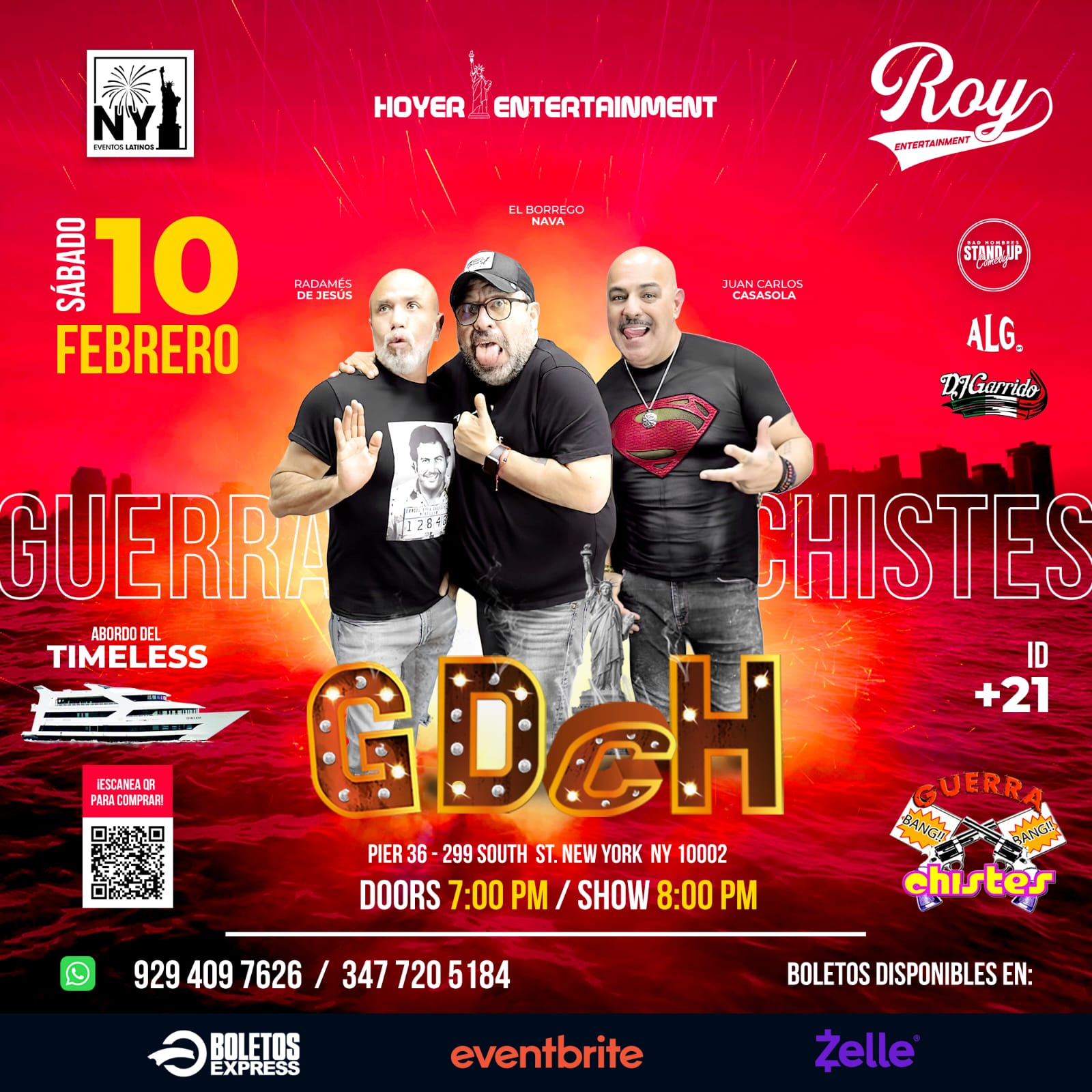 Buy tickets for GUERRA DE CHISTES EN NY GUERRA DE CHISTES EN NY