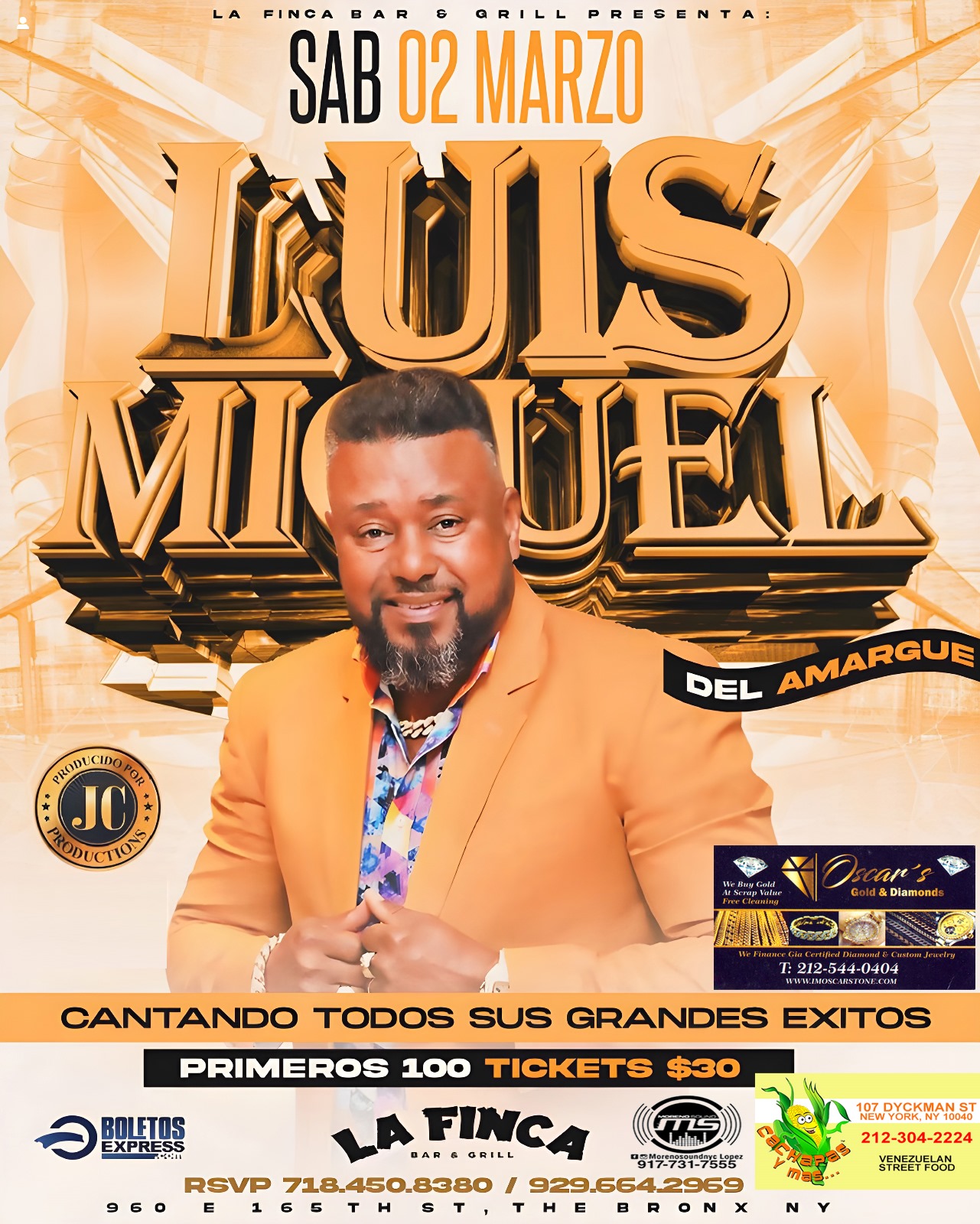 LUIS MIGUEL DEL AMARGUE Tickets BoletosExpress