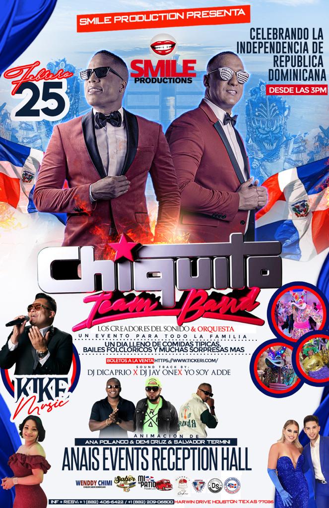 CHIQUITO TEAM BAND EN CONCIERTO @ ANAIS EVENTS RECEPTION HALL