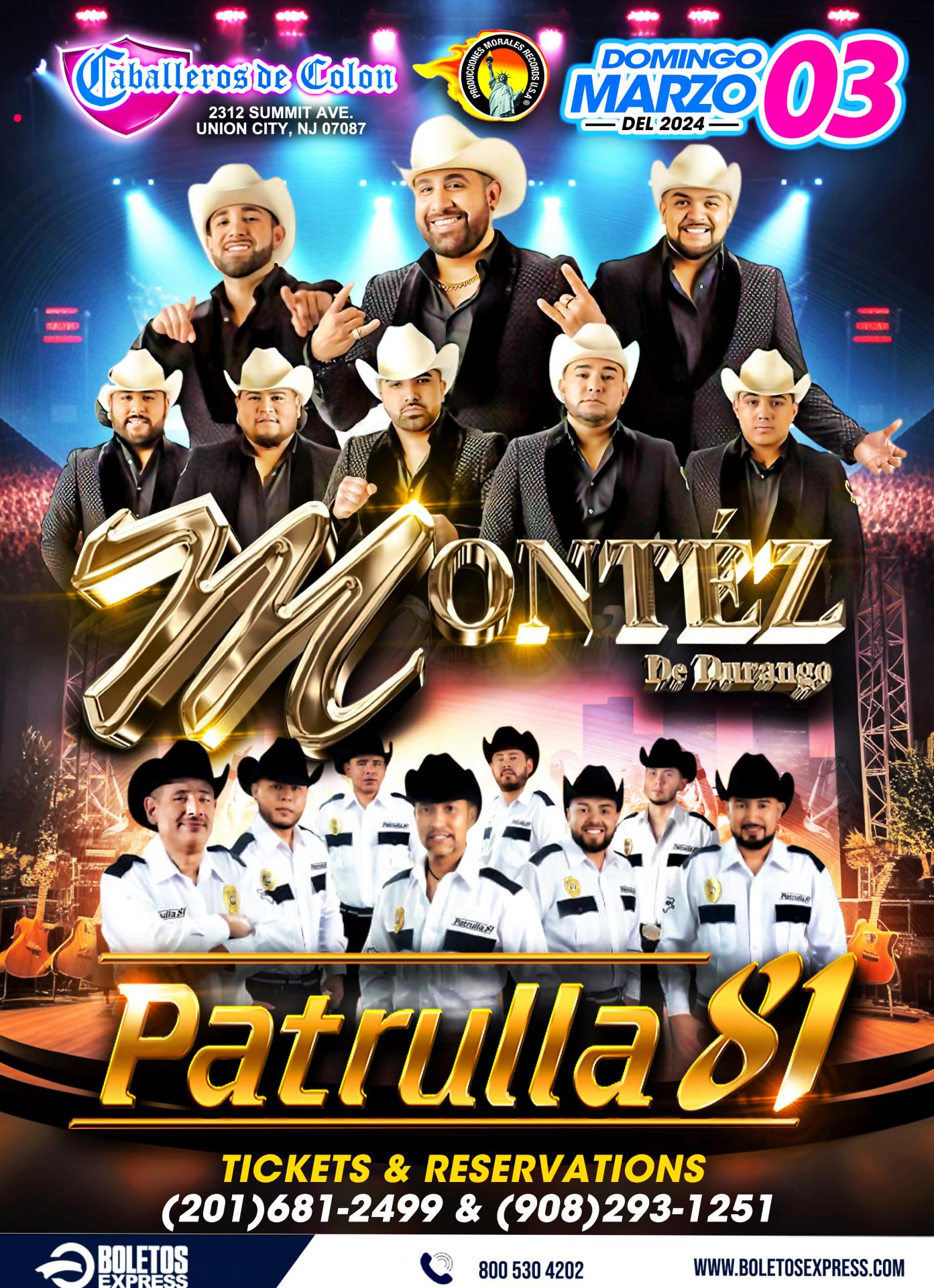 Buy tickets for MONTEZ DE DURANGO Y PATRULLA 81 MONTEZ DE DURANGO Y PATRULLA 81