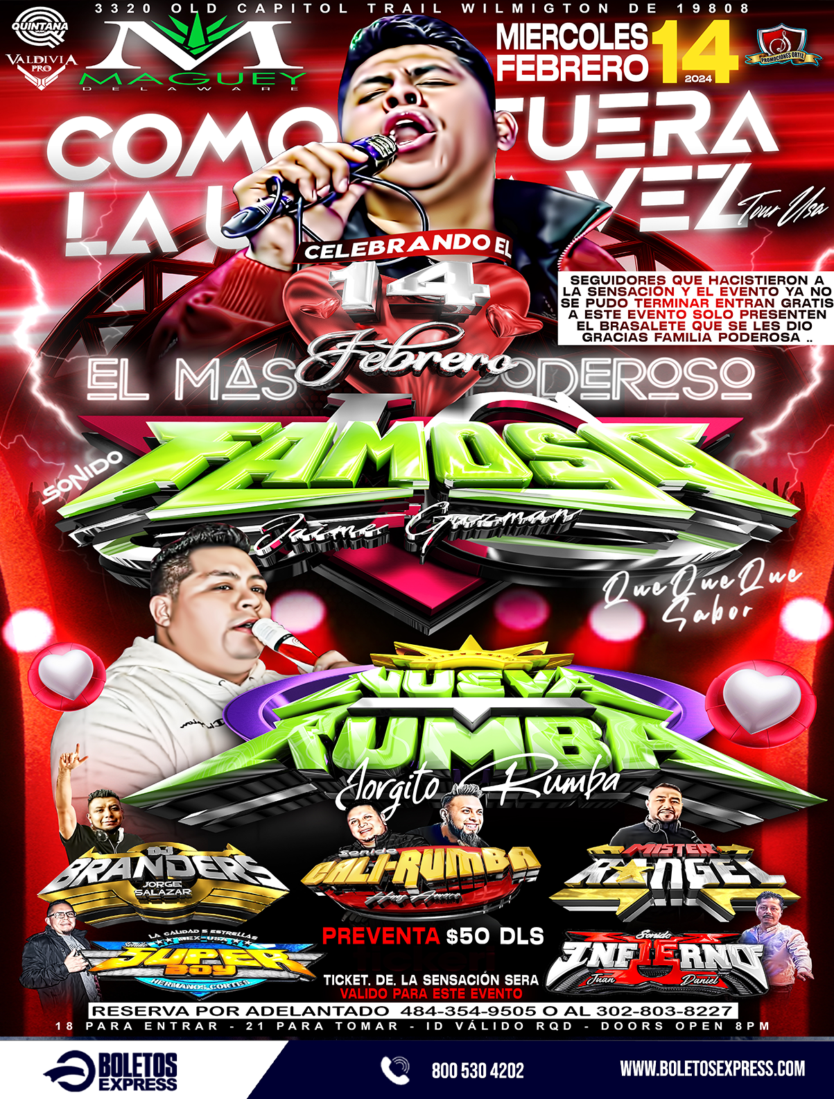 Buy tickets for FAMOSO JAIME GUSMÁN | NUEVA RUMBA | DJ BRANDERS FAMOSO JAIME GUSMÁN | NUEVA RUMBA | DJ BRANDERS